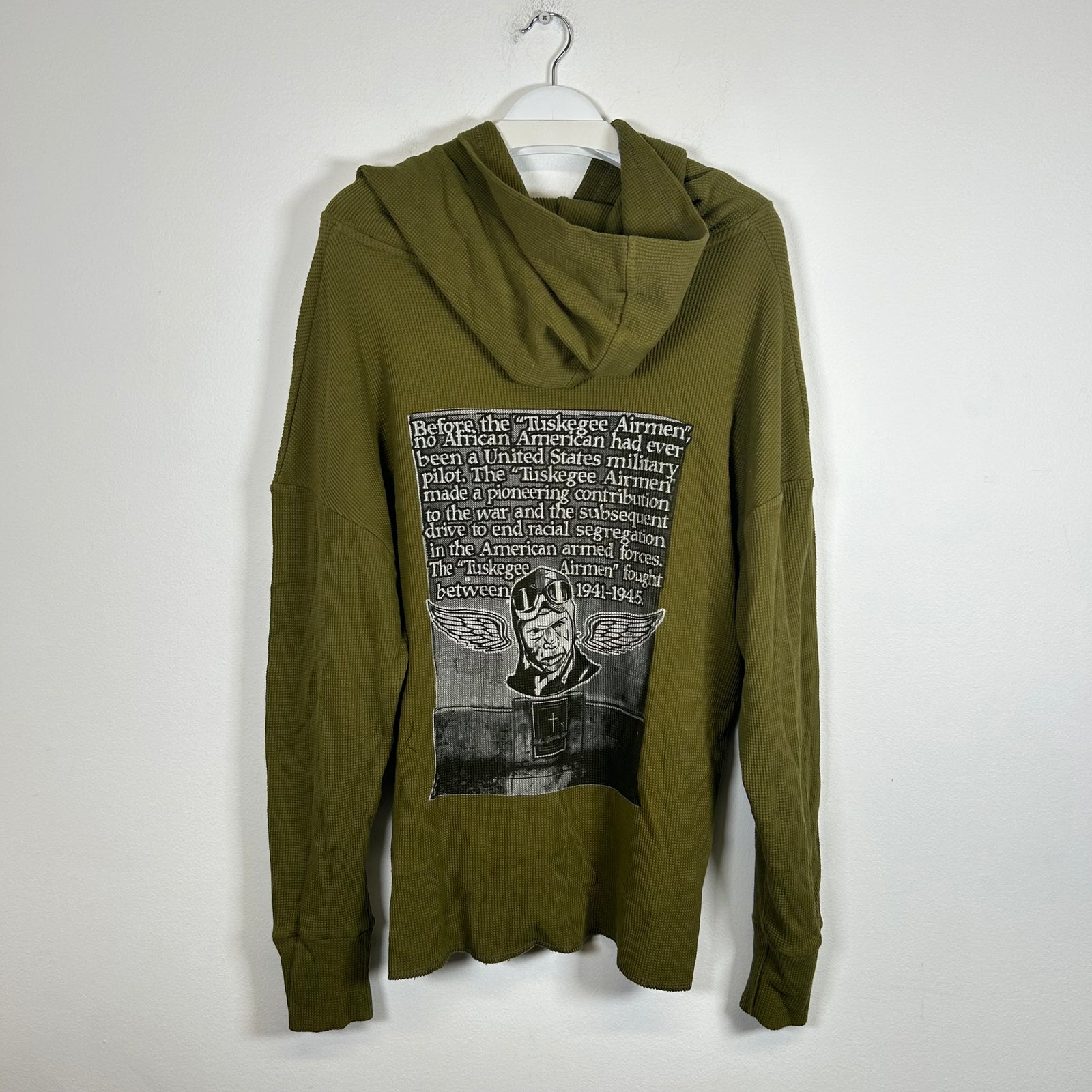 Who Decides War x Barriers NY Olive Hoodie Size L