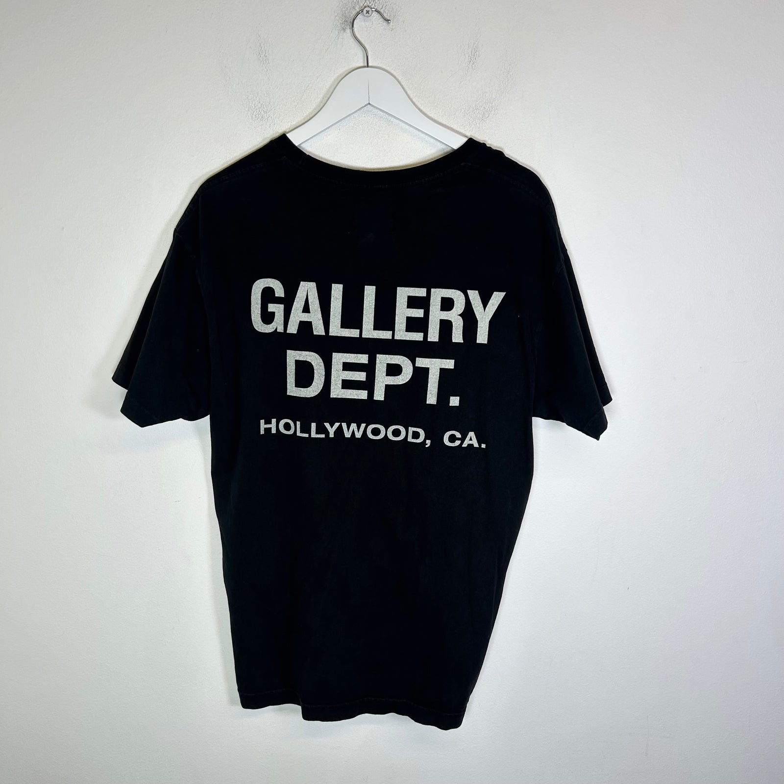 Gallery Dept Black/White Souvenir Logo T-Shirt Size M