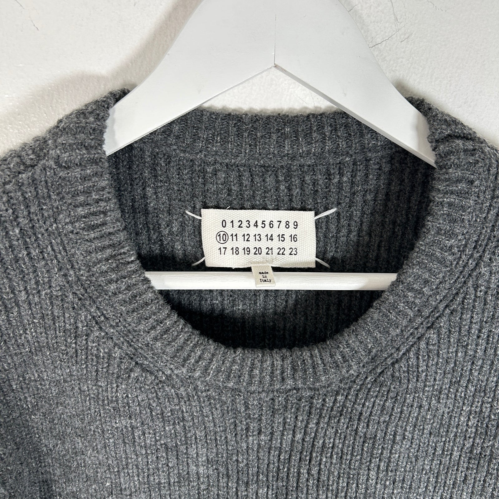 Maison Margiela Grey Wool Sweater Size S
