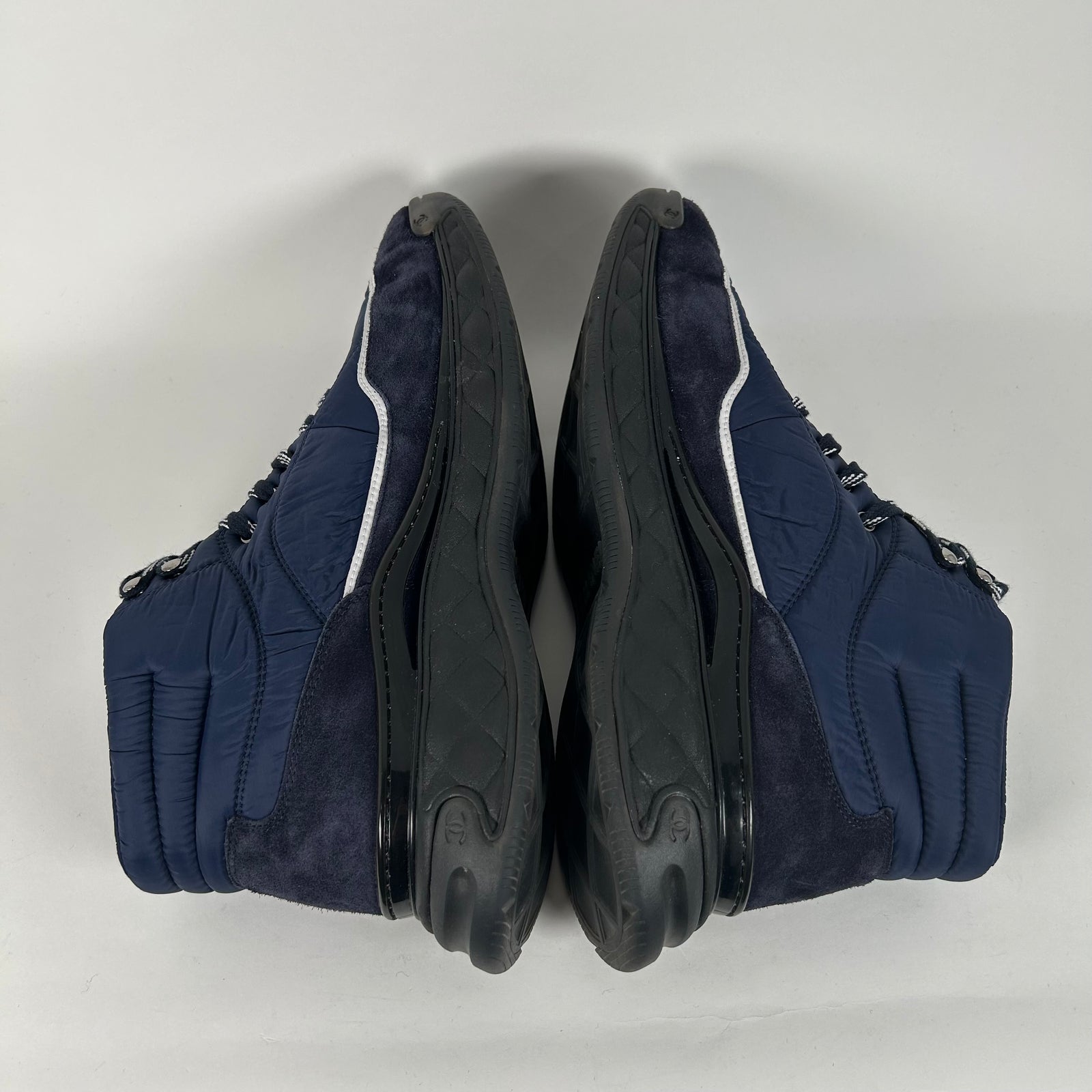 Chanel High Navy Trainers Size 46
