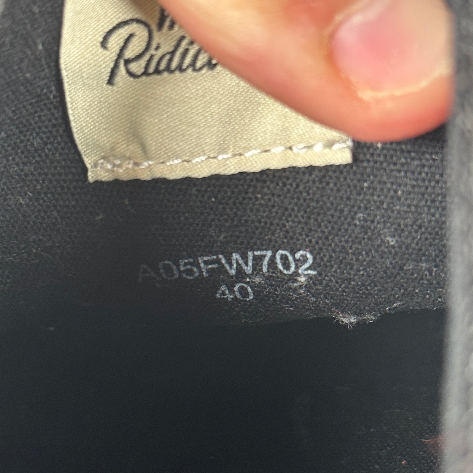 MMY Black Low Top Sneaker Size 40