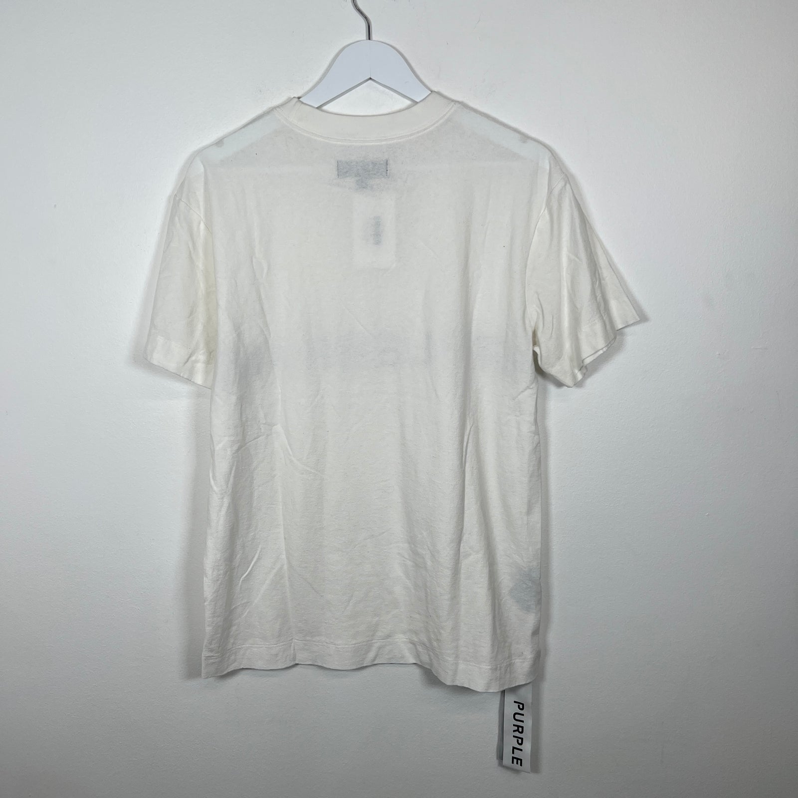 Purple White T-Shirt Size S