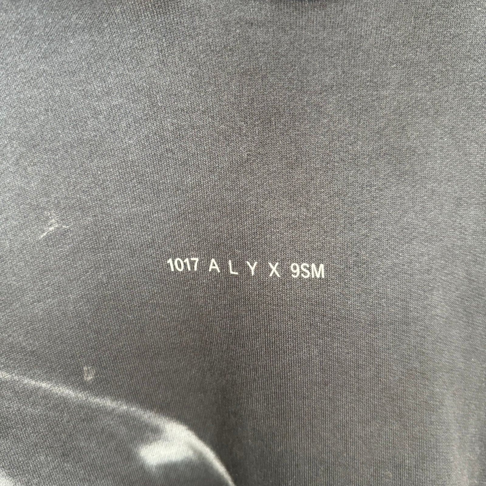Alyx 1017 Black Smoke Hoodie Size M