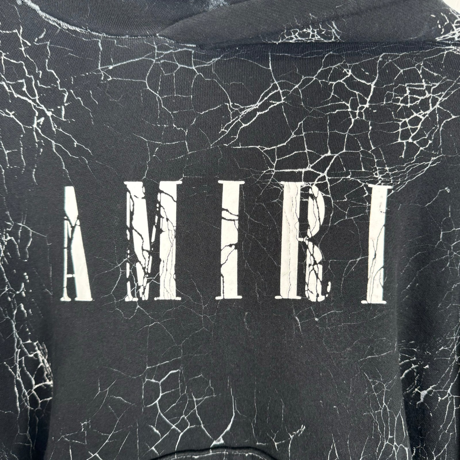 Amiri Cracked Dye Logo Hoodie Size M