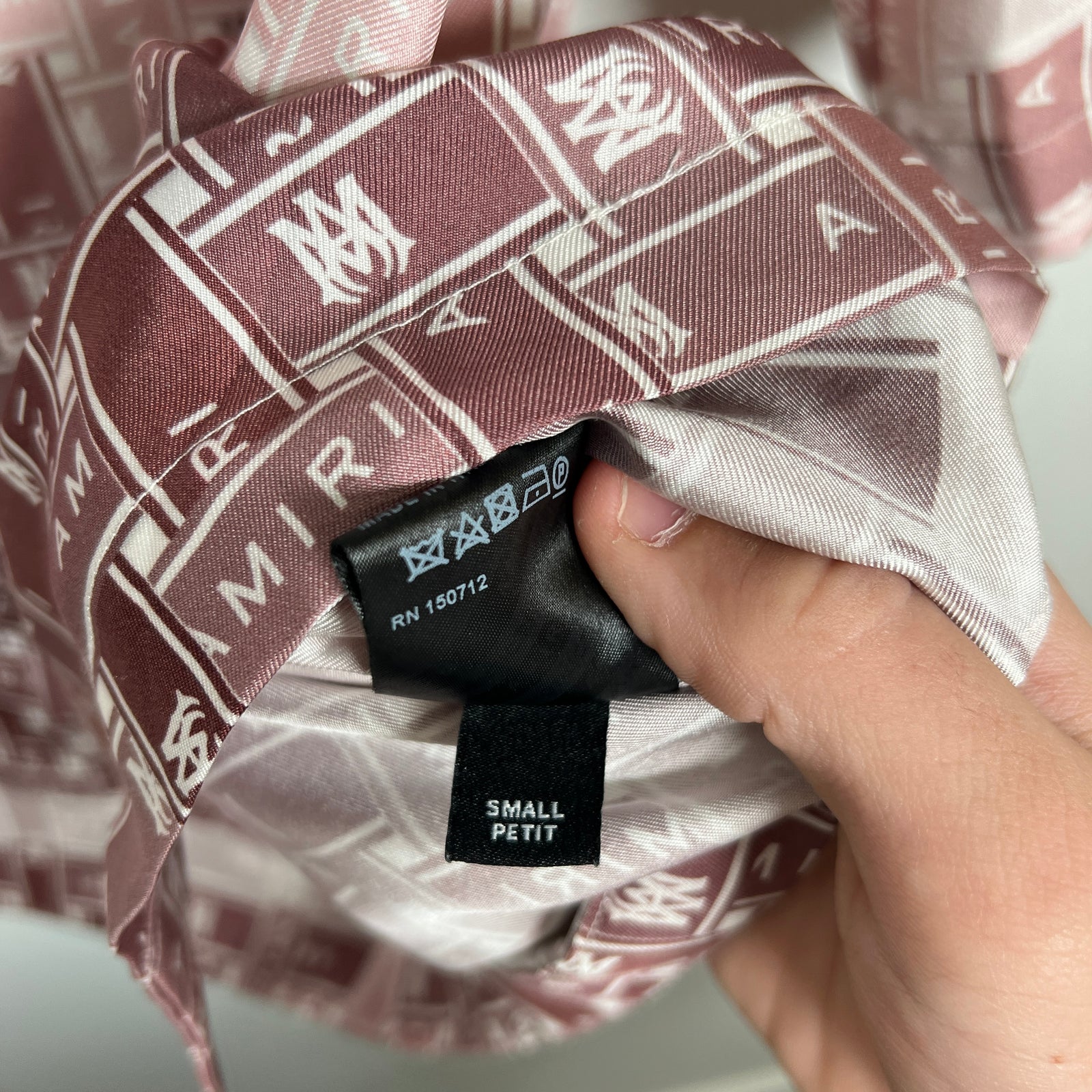 Amiri Silk Spell-out Shirt Size S