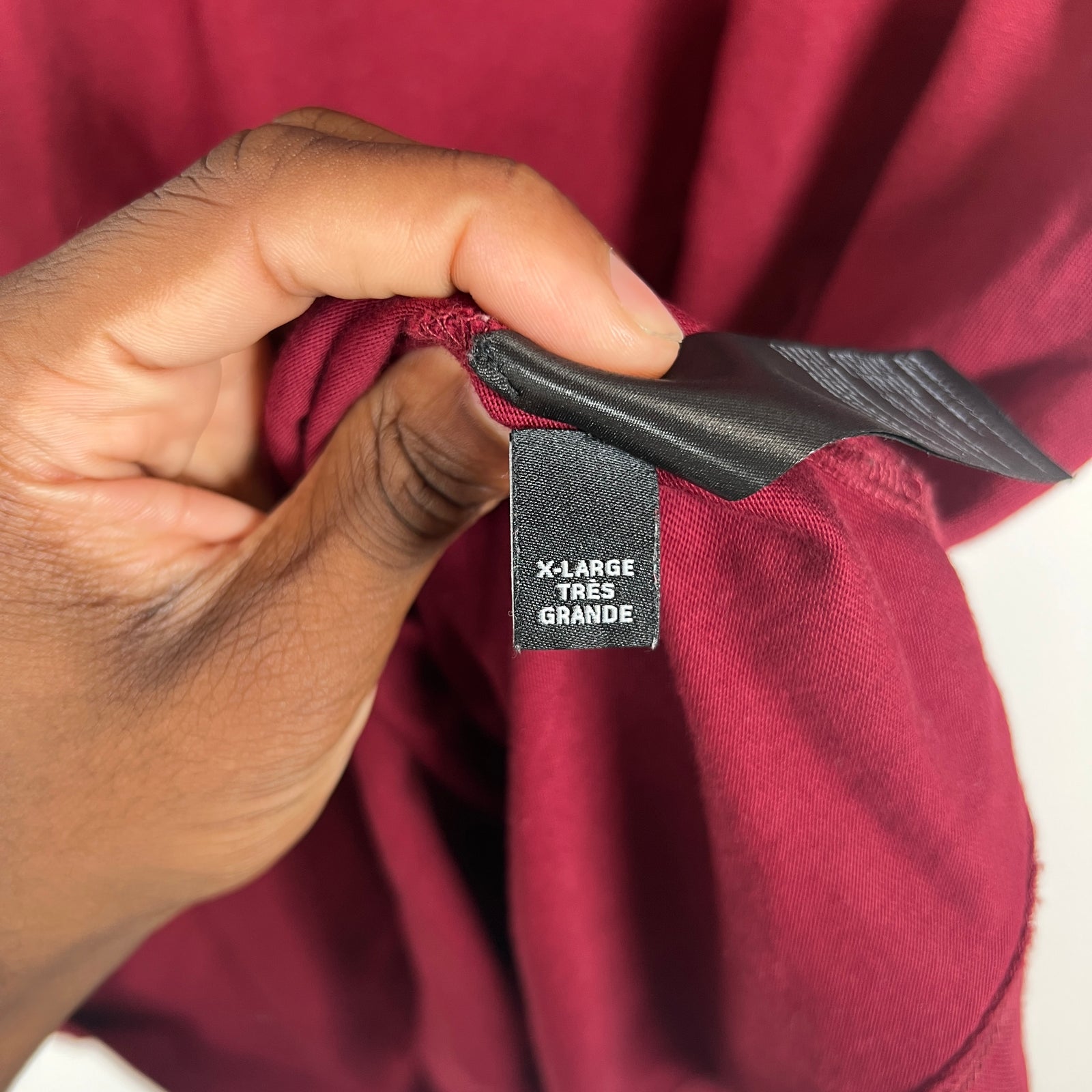 Amiri Burgundy Hollywood Logo T-Shirt Size L