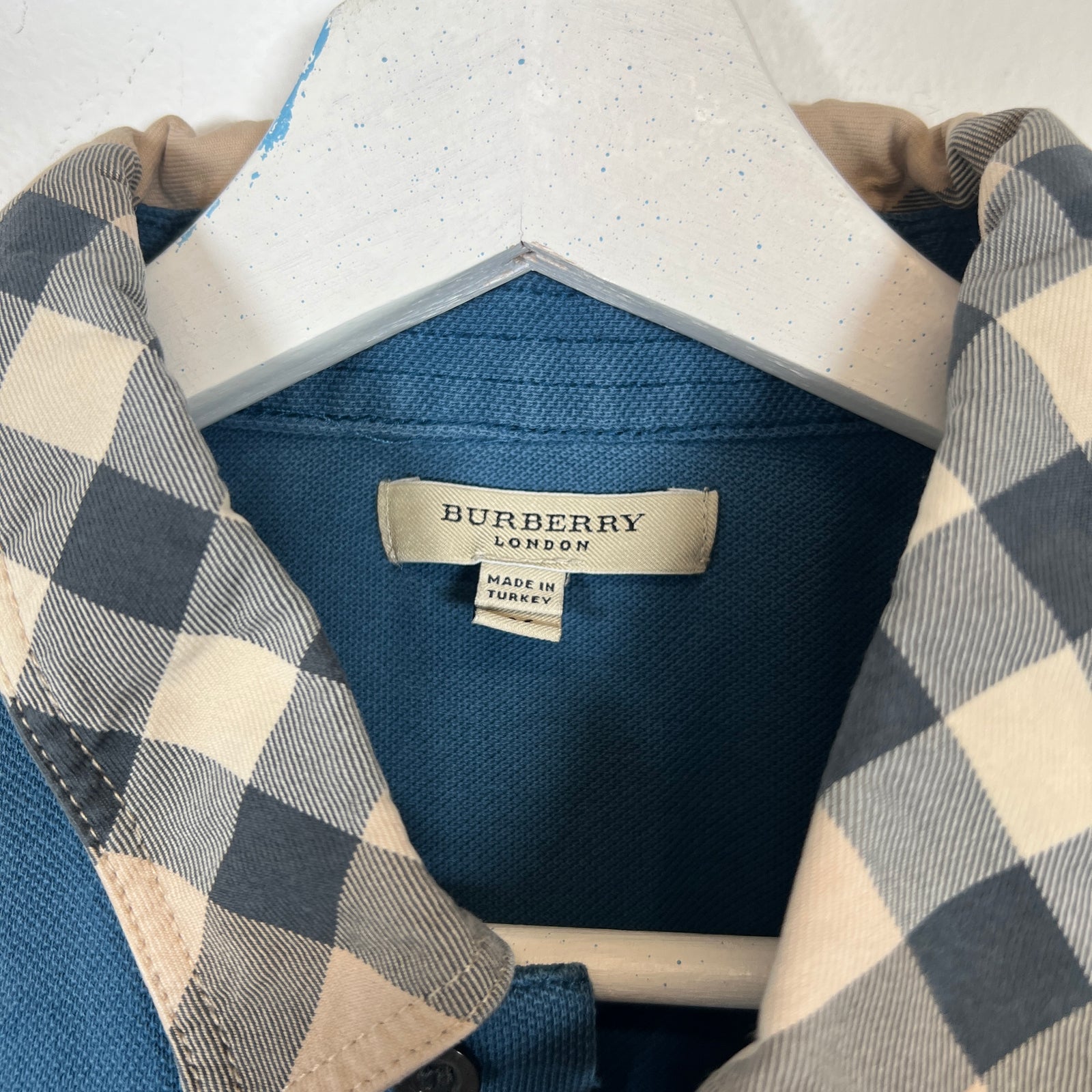 Burberry Vintage Navy Polo Size M
