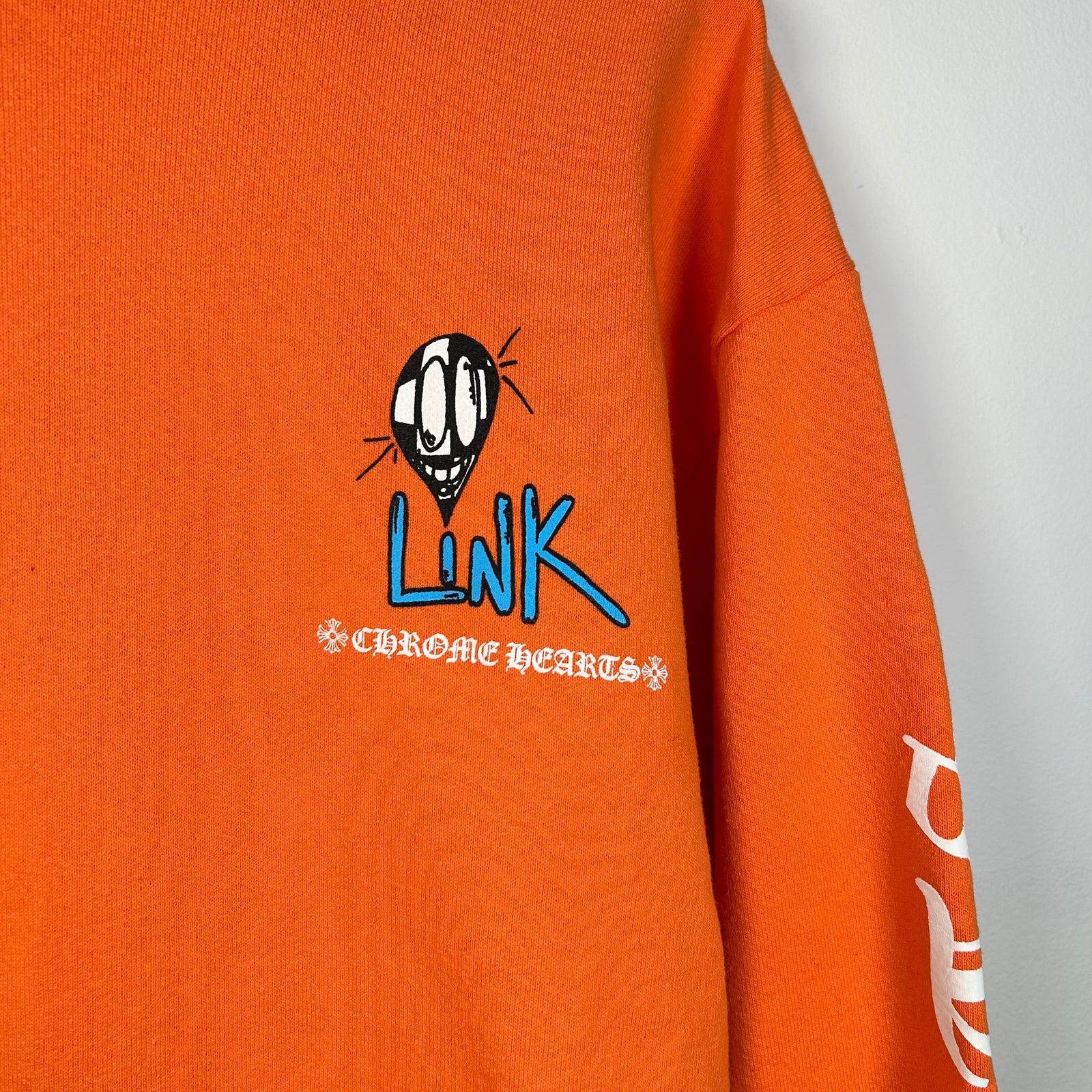 Chrome Hearts Link & Build Orange Hoodie Size XL