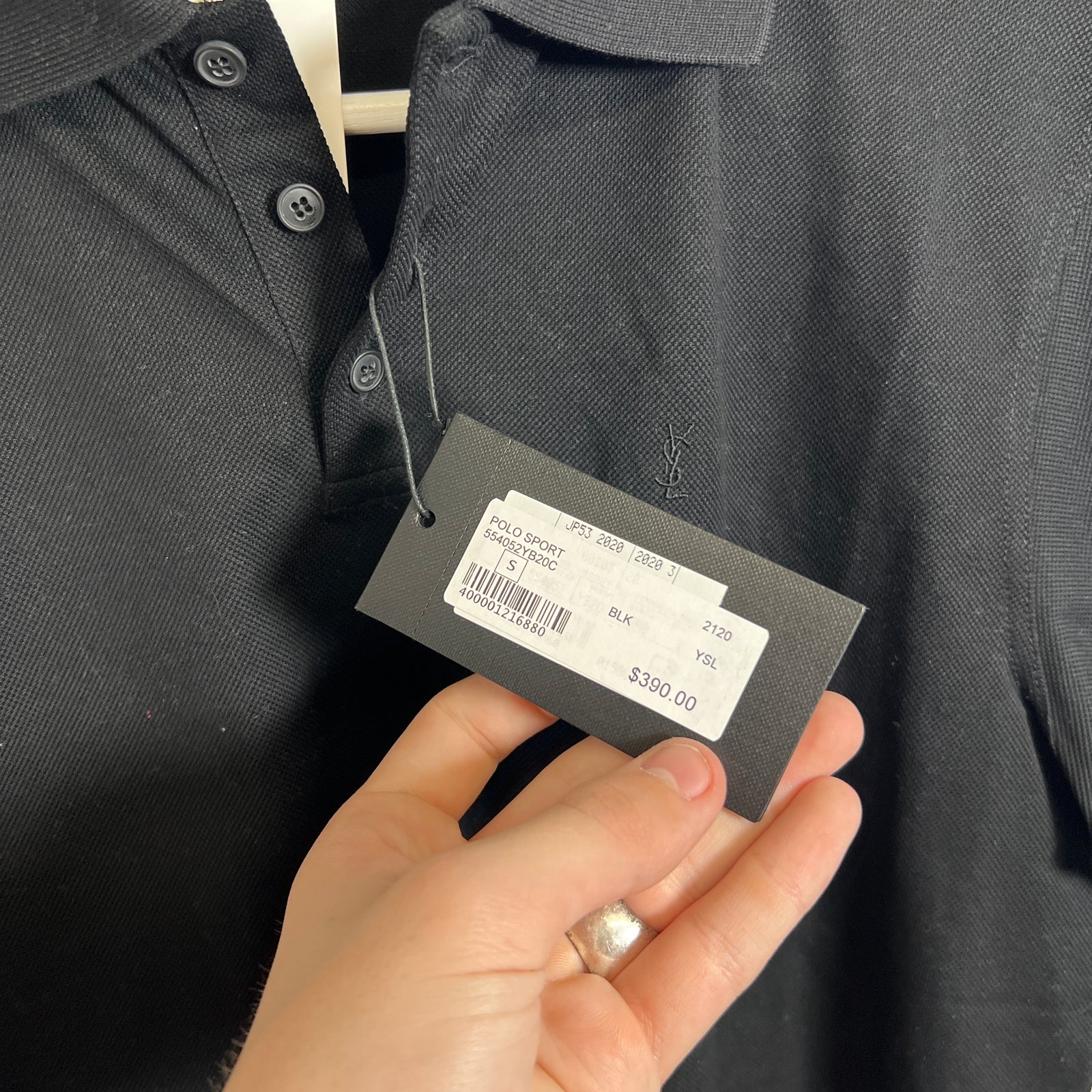 Saint Laurent Black Polo Size S