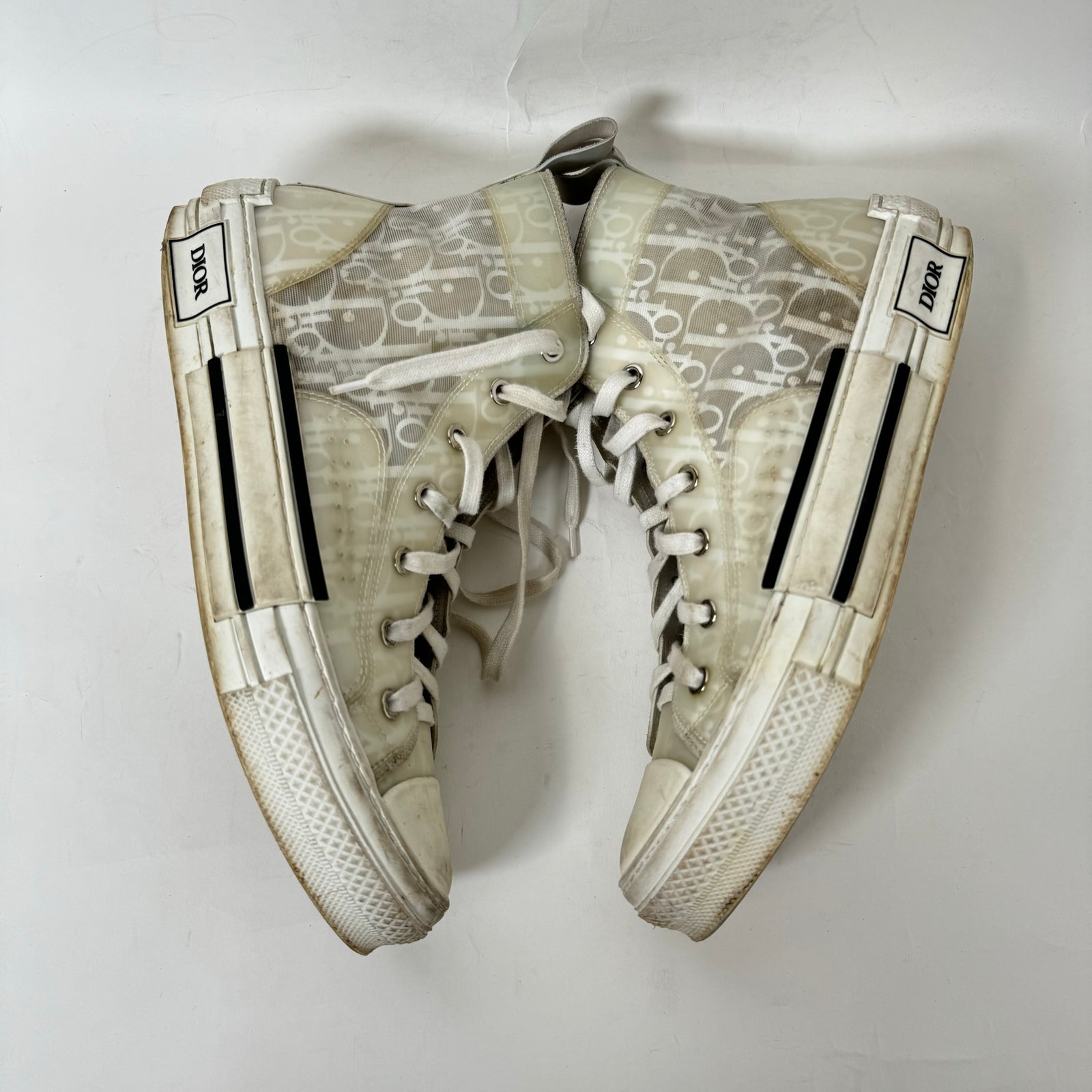 Dior B23 White High Tops Size 40