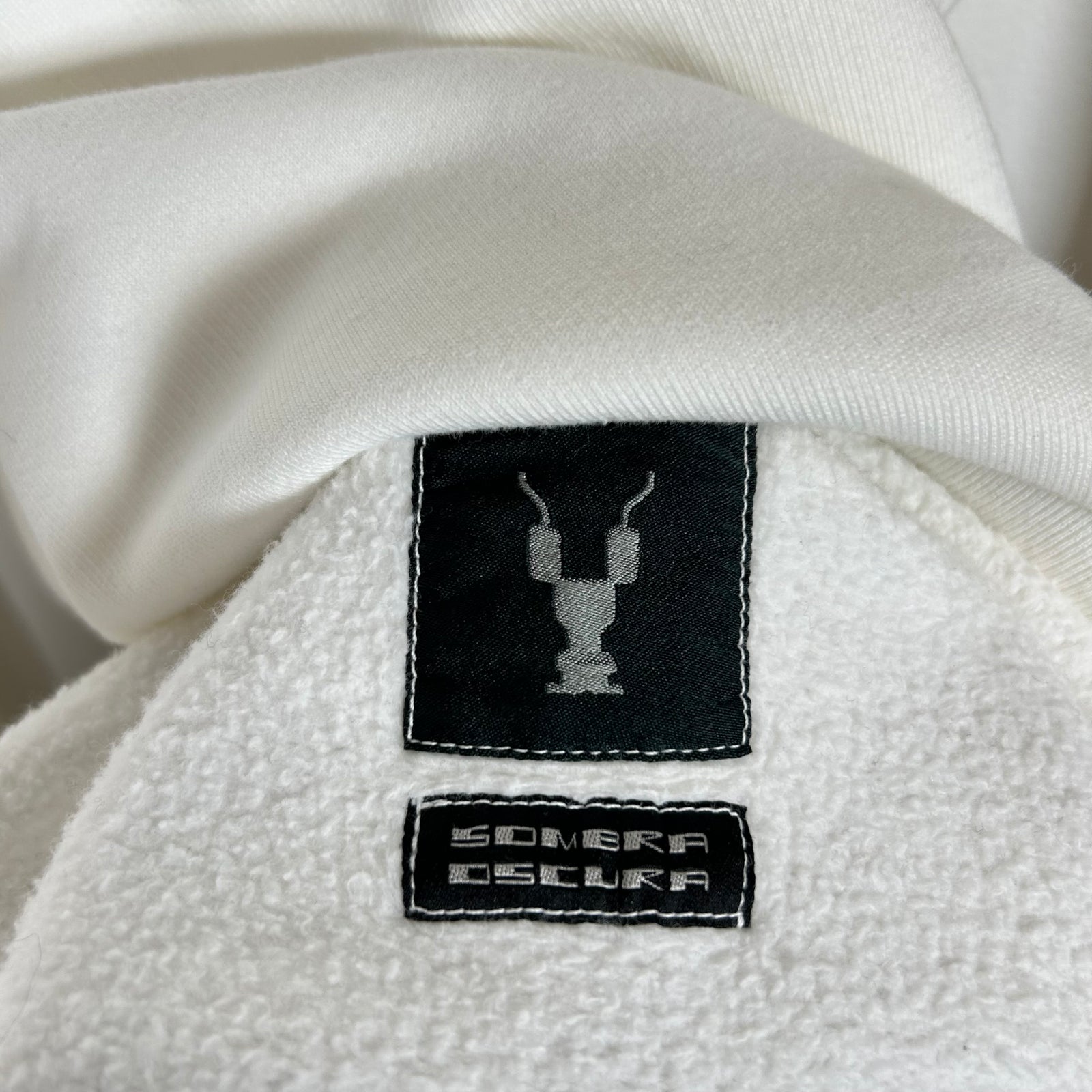 Rick Owens White Felpa Crewneck Size L