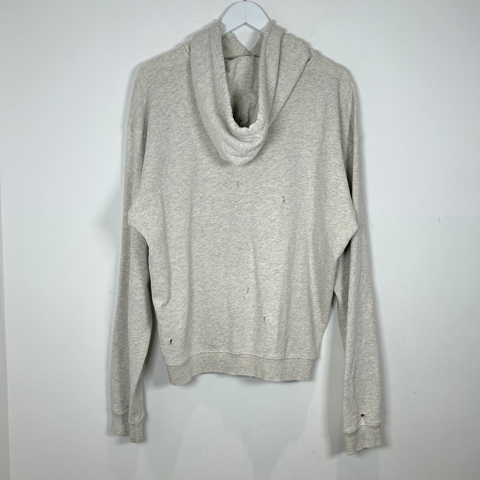 John Elliot Distressed Grey Hoodie Size L