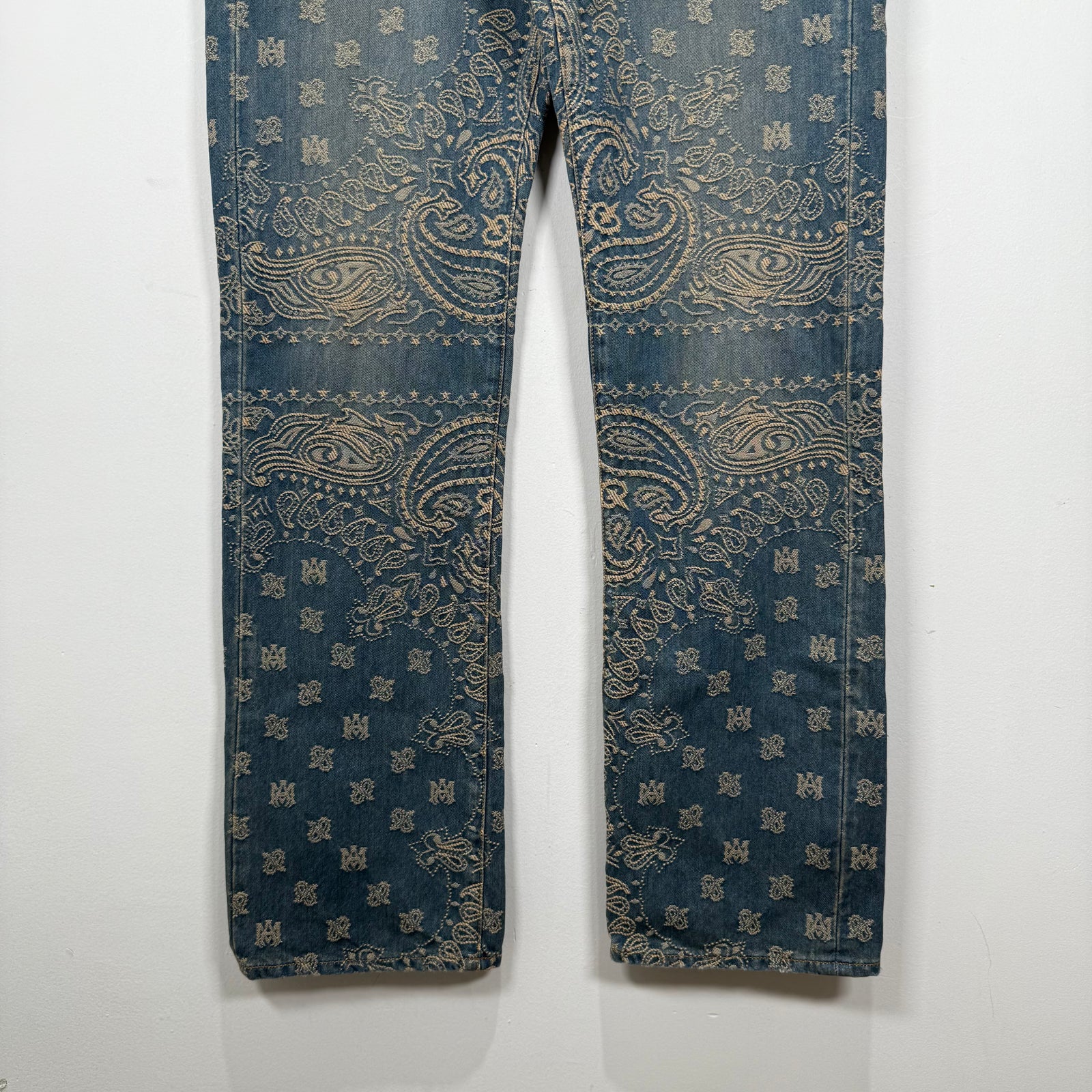 Amiri Bandana Paisley Denim Pants Size 30