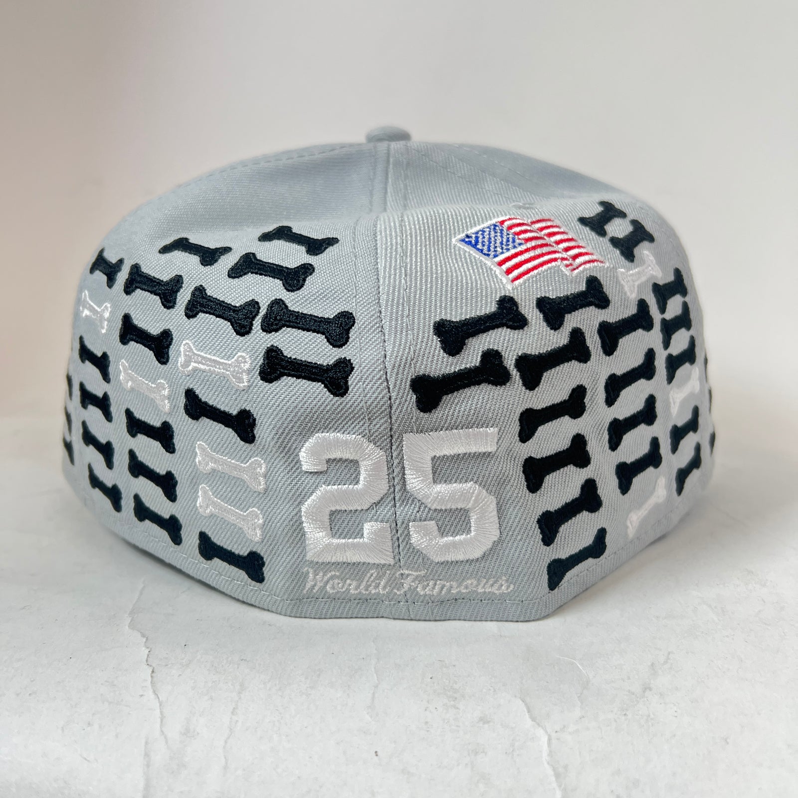 Supreme x New Era Bones Box Logo Fitted Hat
