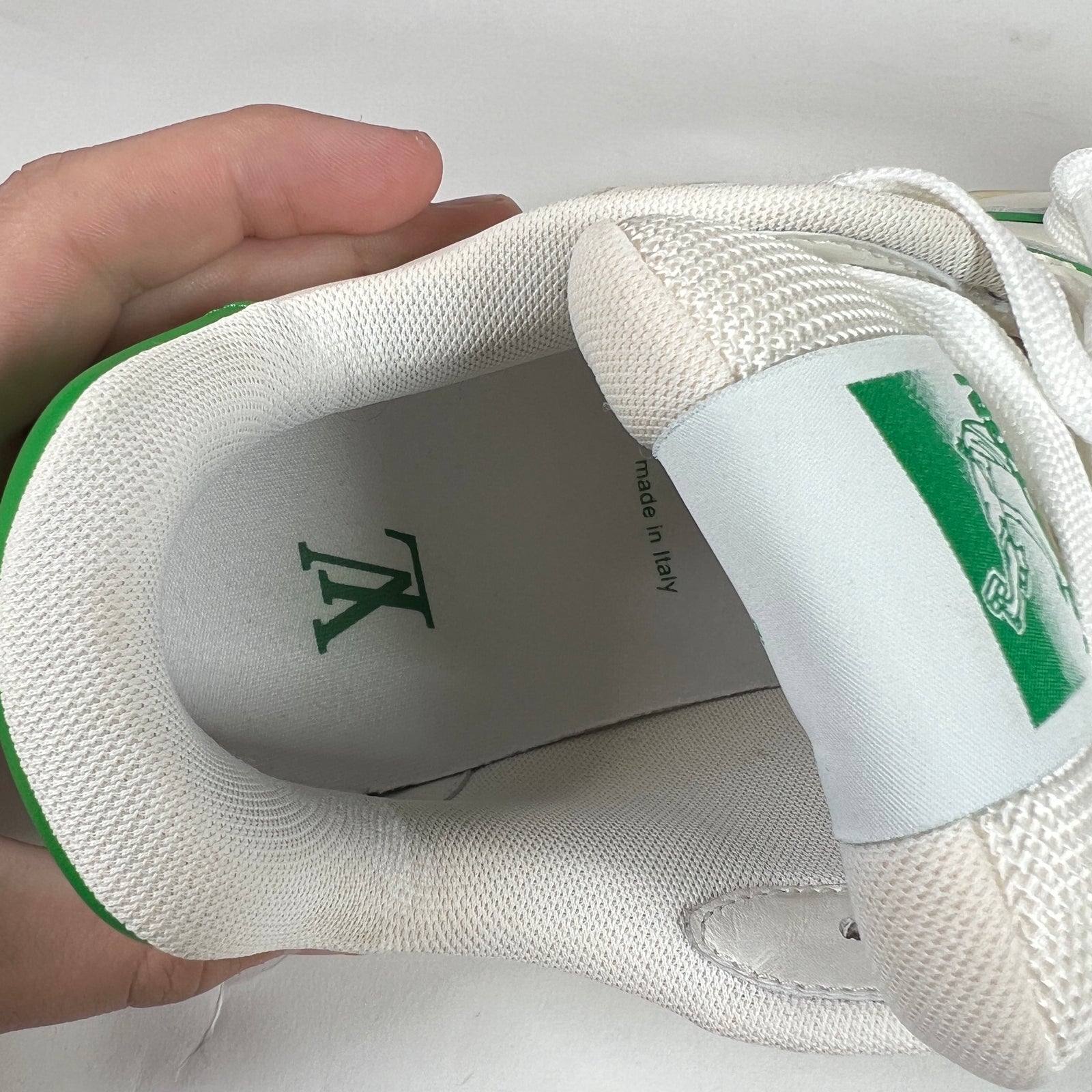 Louis Vuitton Green Mesh Trainer Size 8