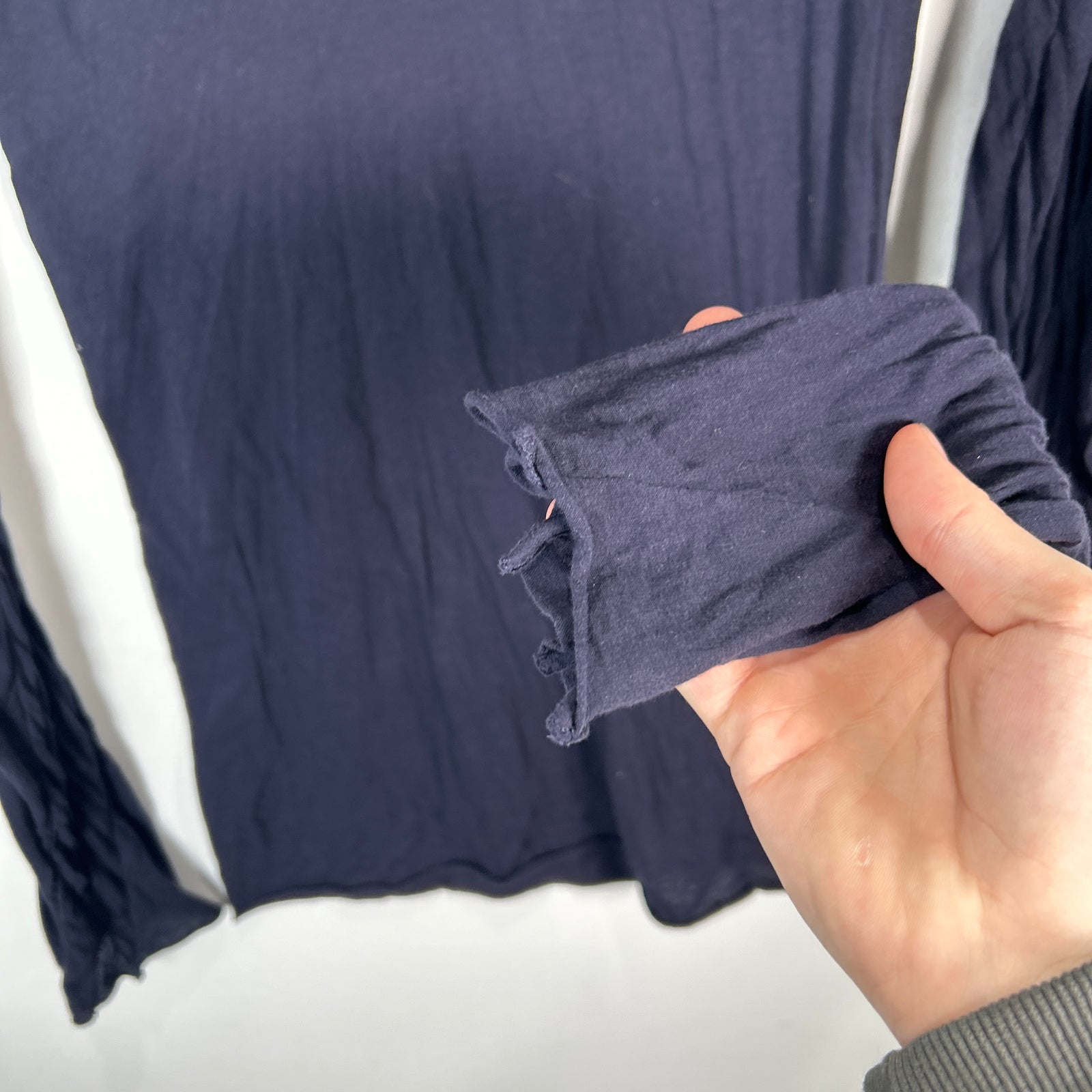 Rick Owens Purple Cotton Long-Sleeve Size M