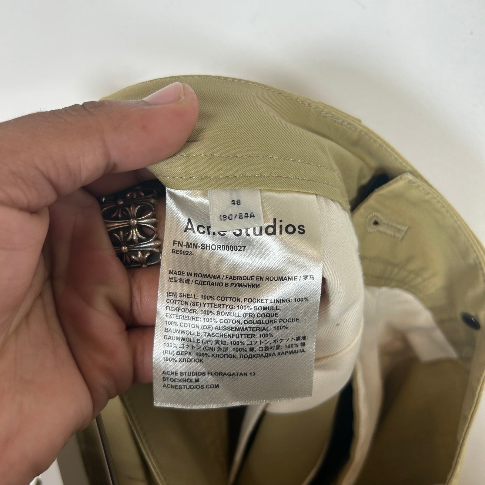 Acne Studios Khaki Shorts Size 32