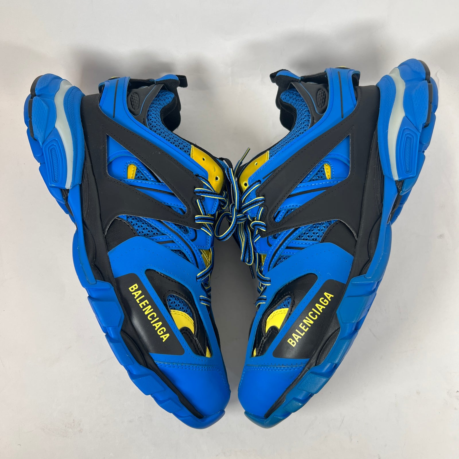 Balenciaga Blue/Yellow LED Track Sneaker Size 44