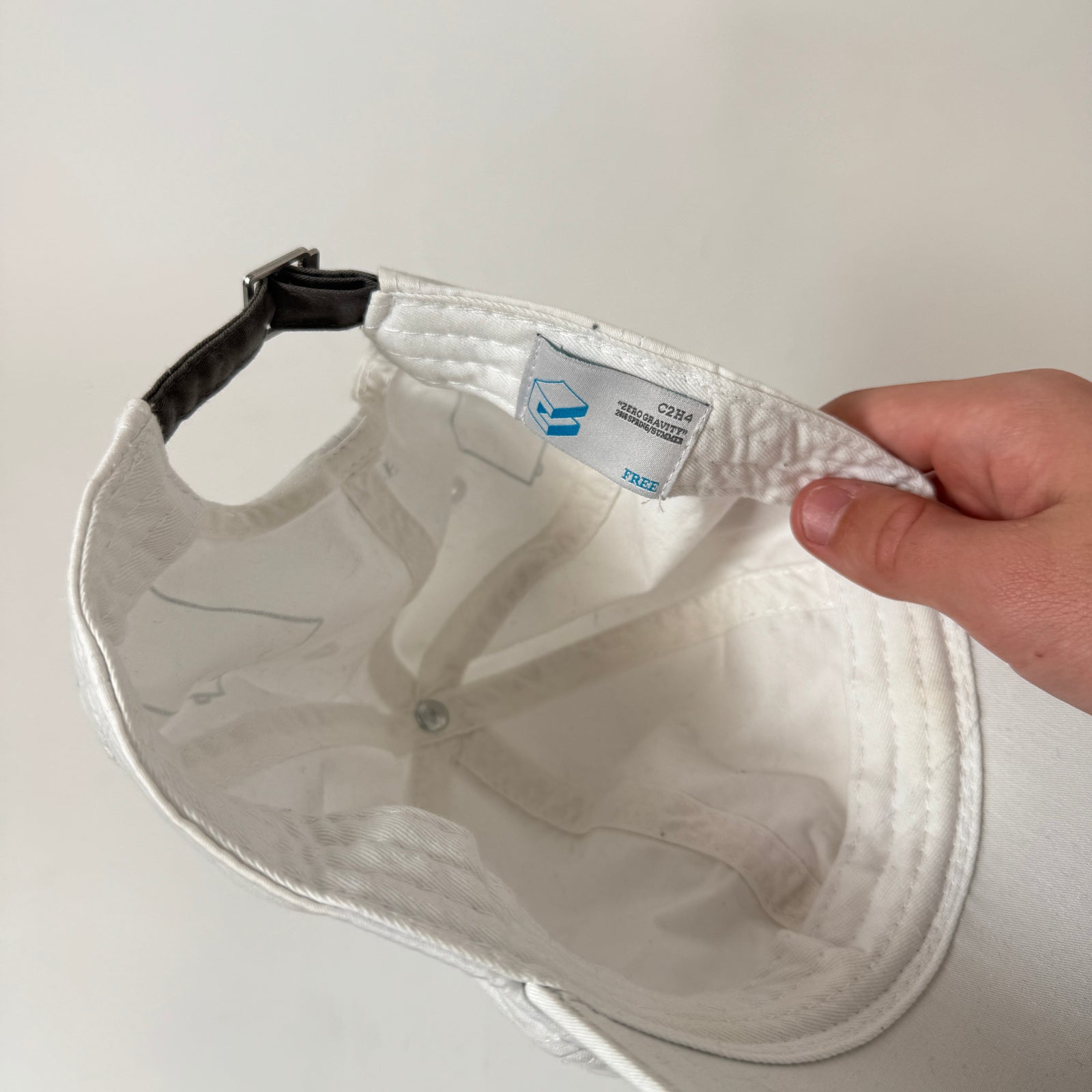 C2H4 White "Power" Hat