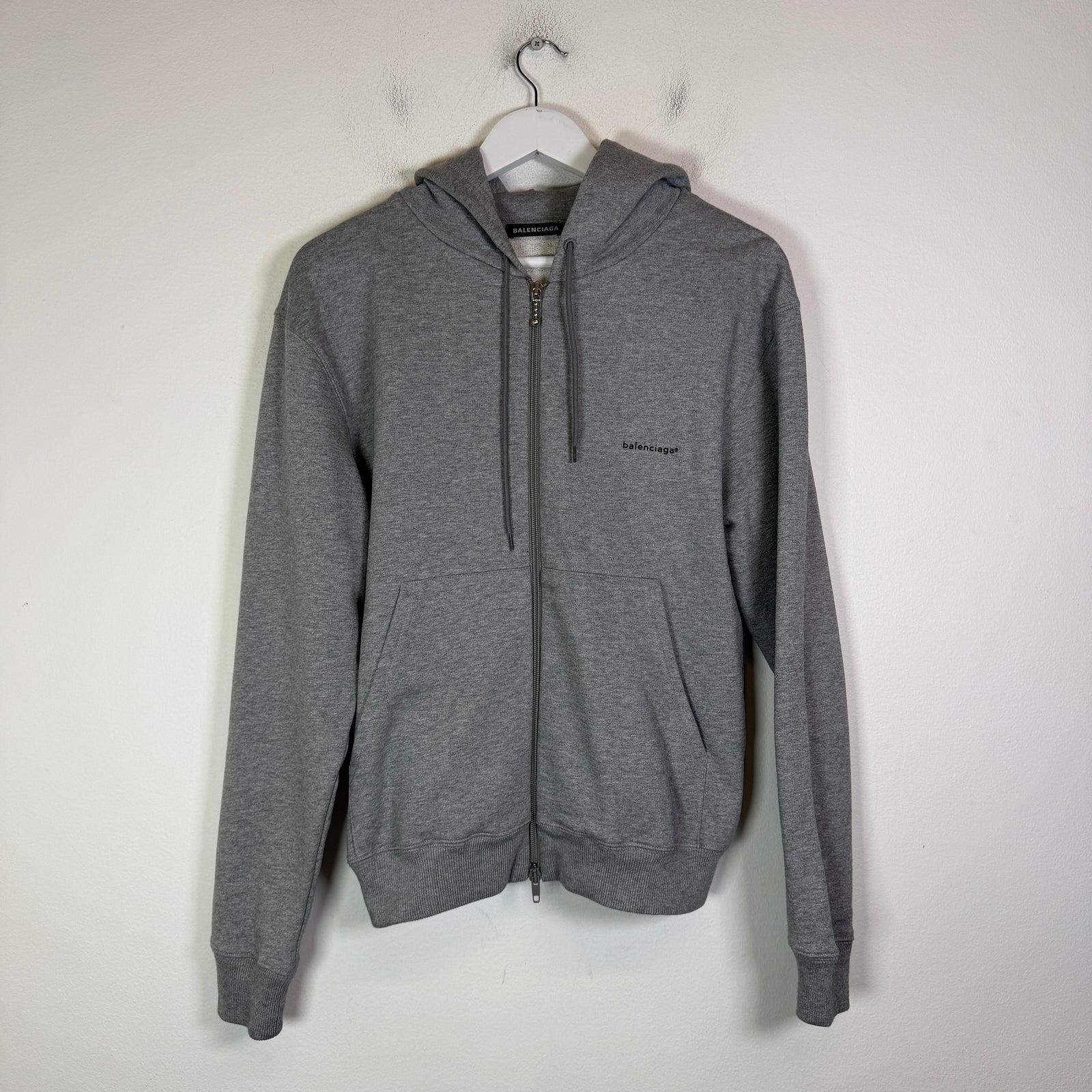 Balenciaga Copyright Logo Zip-Up Hoodie