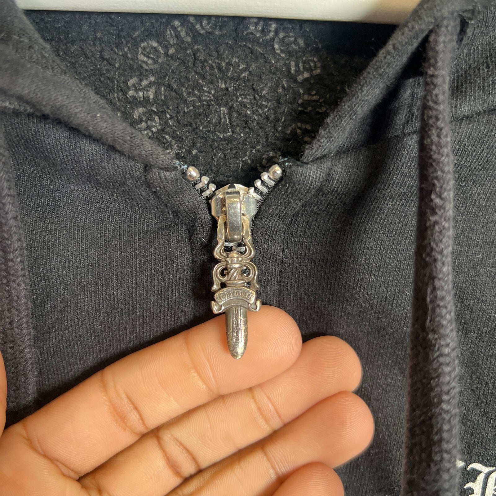 Chrome Hearts Multi Logo Zip-Up Hoodie