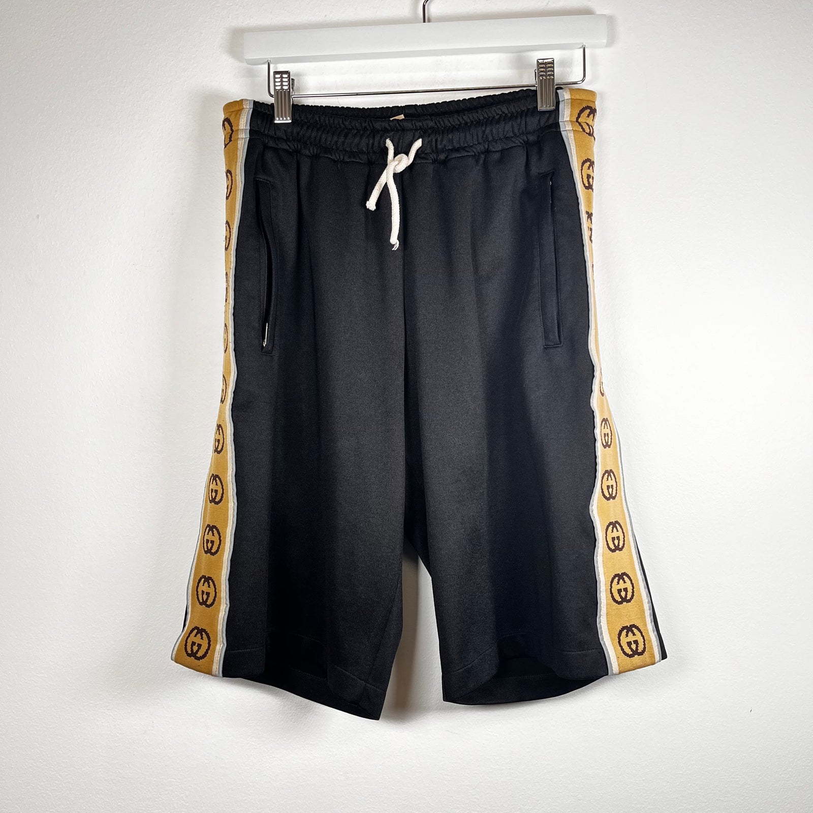 Gucci Black Technical Jersey Shorts Size XS