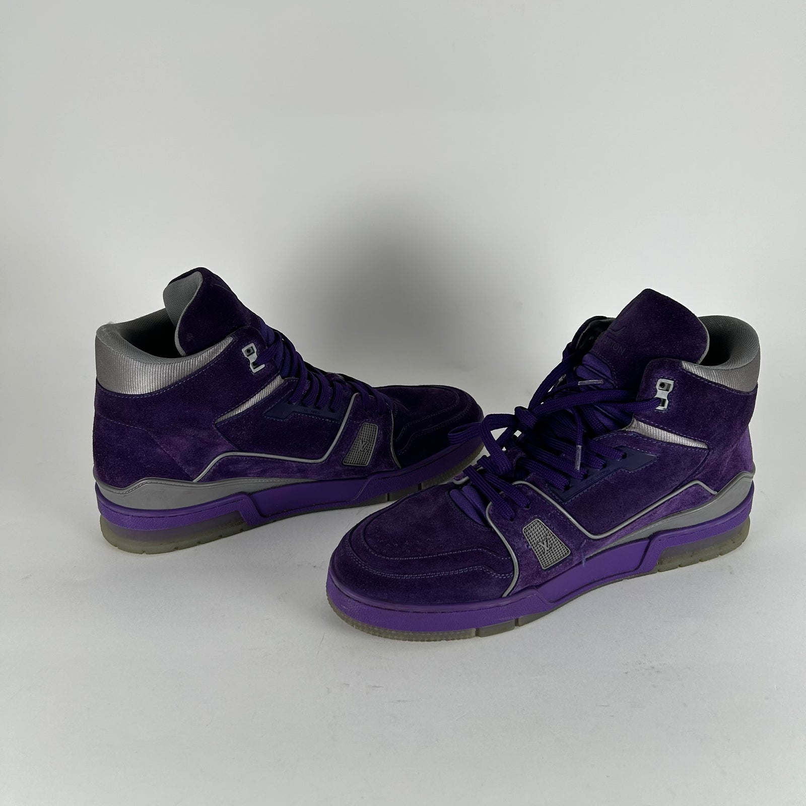Louis Vuitton Purple High-Top Trainers Size 9.5