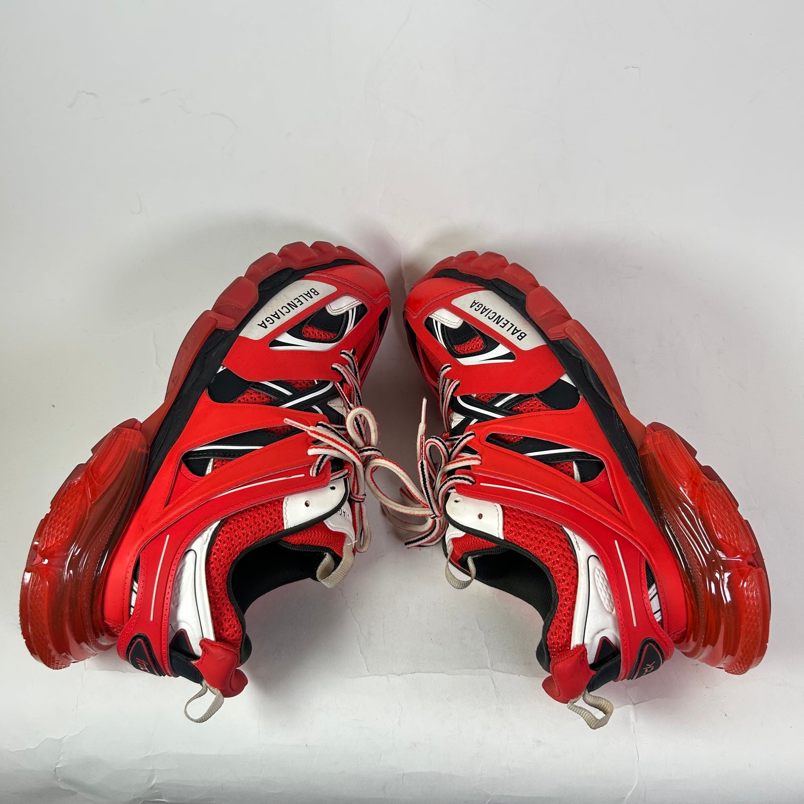 Balenciaga Red/Black Track Sneakers