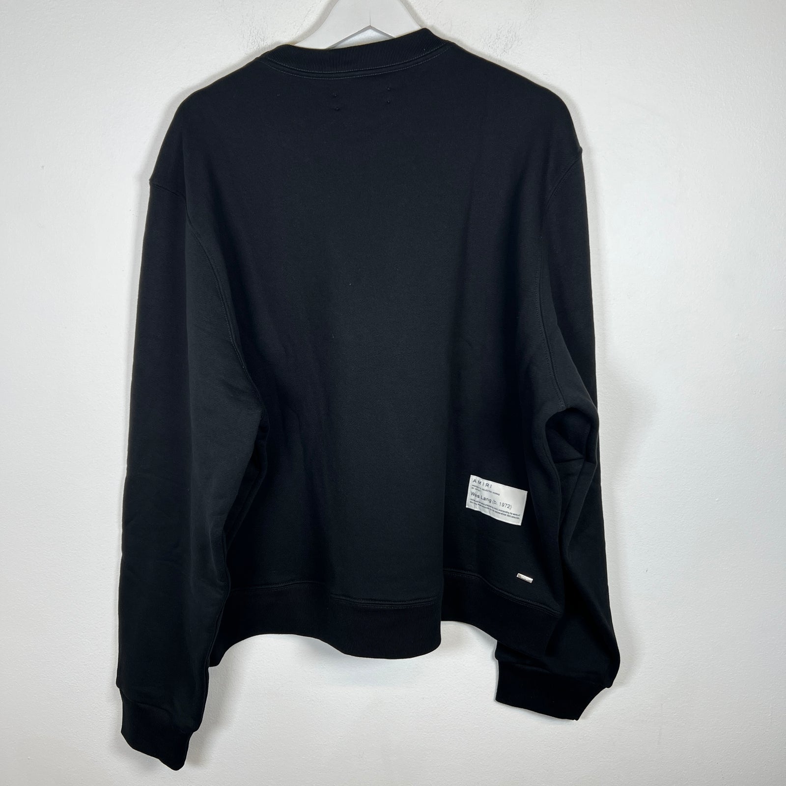 Amiri x Wes Lang Black Curve Logo Crewneck Size XL