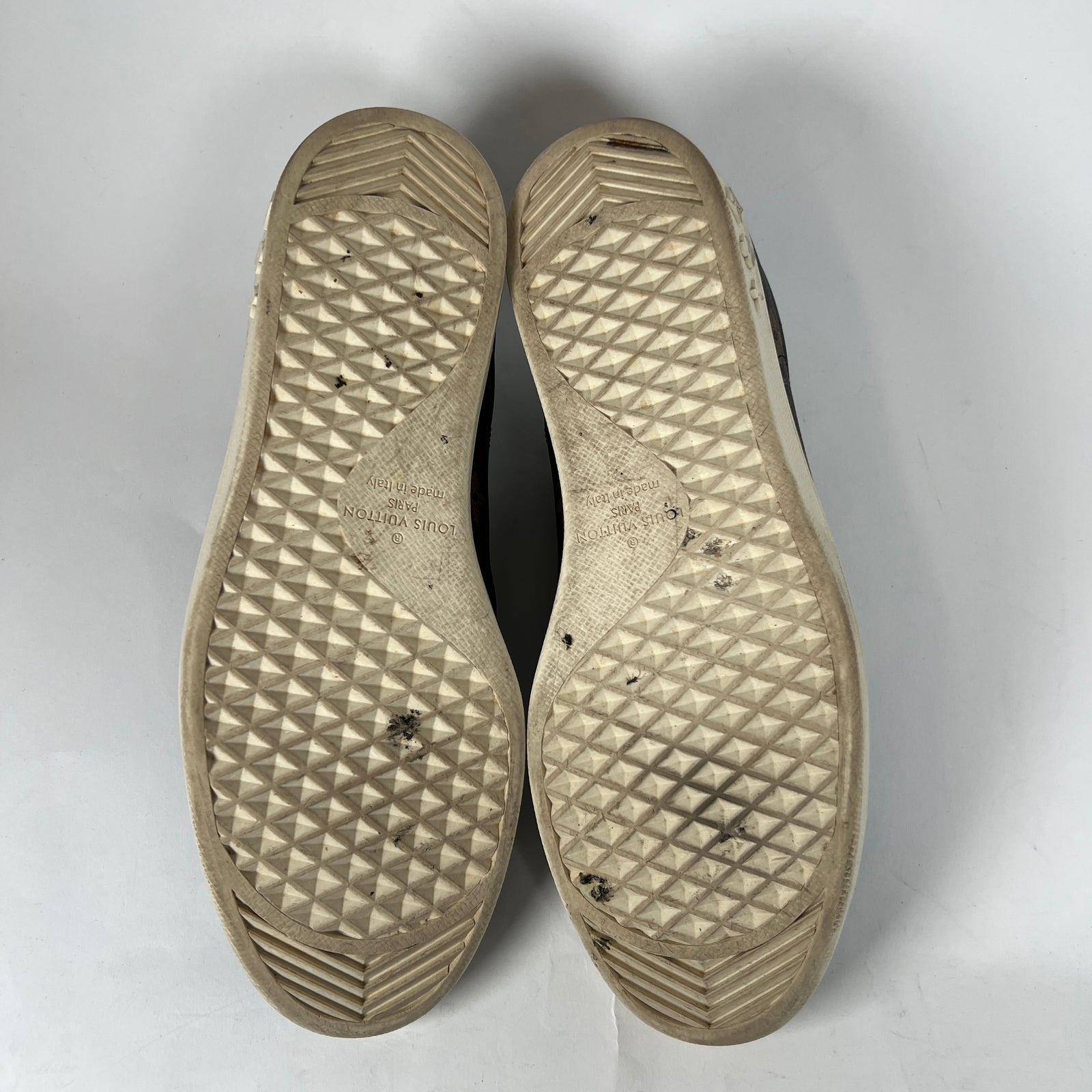 Louis Vuitton Brown Monogram Luxembourg Low-Top Sneaker Size LV 8