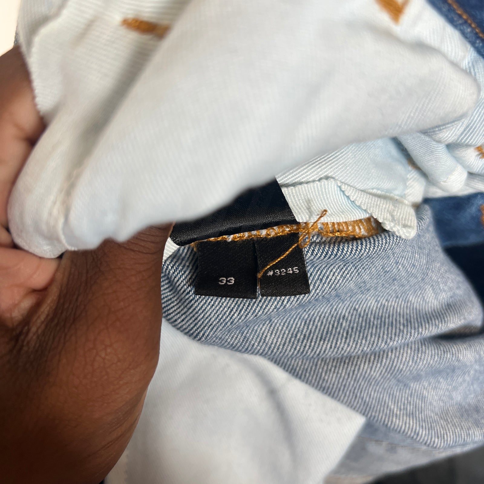 Amiri Blue Tactical Cargo Jeans Size 33