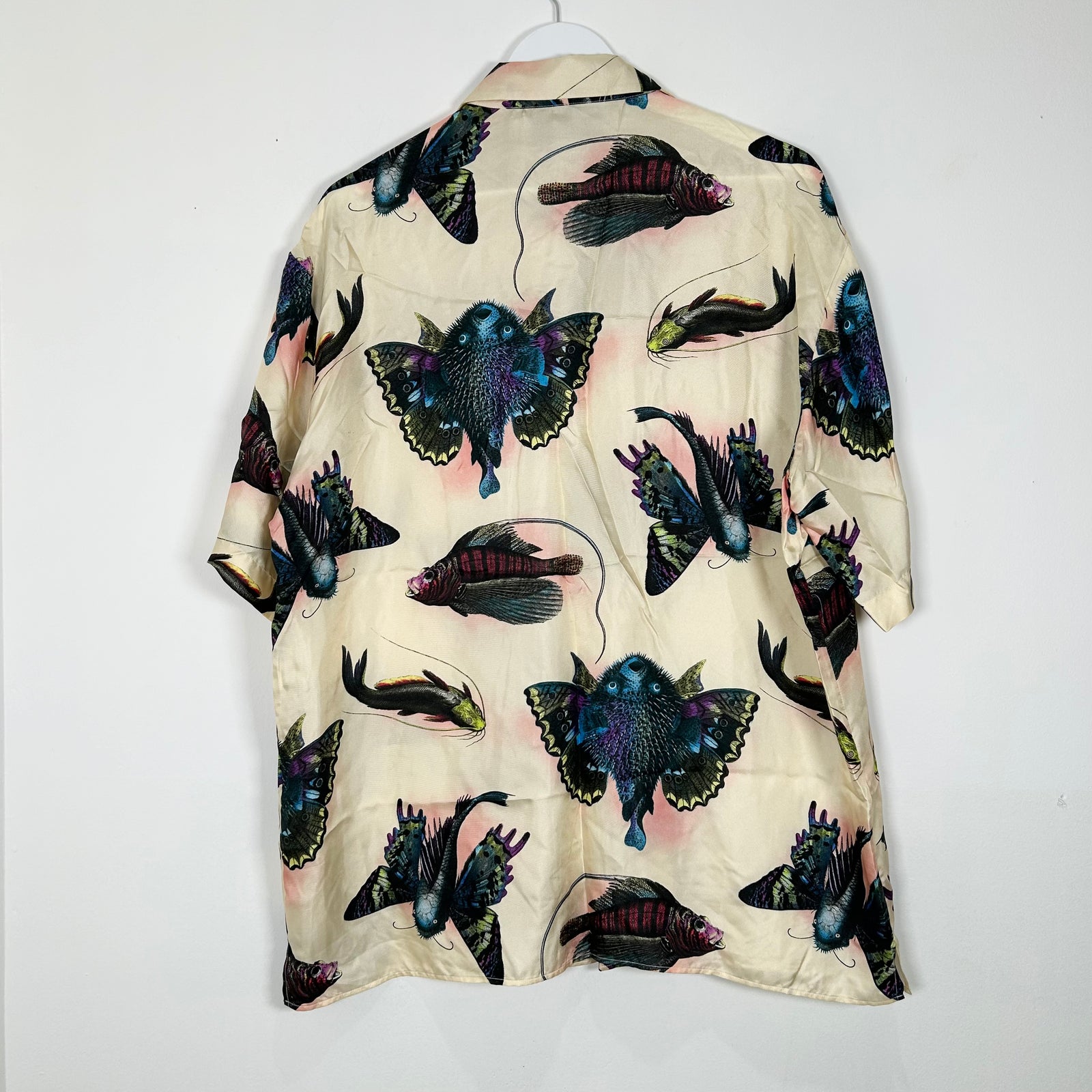 Gucci Silk Koi Pond Shirt Size L