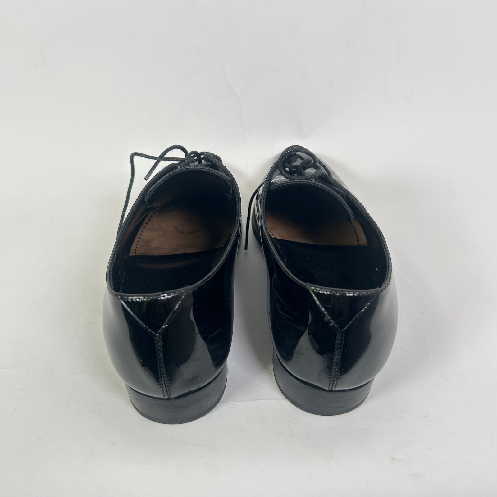 Saint Laurent Black Patent Leather Oxfords Size 40