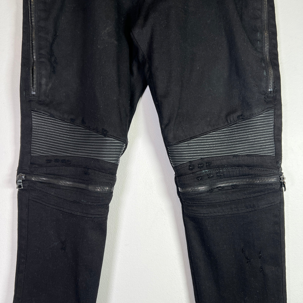 Amiri MX2 Biker Leather Patch Jeans