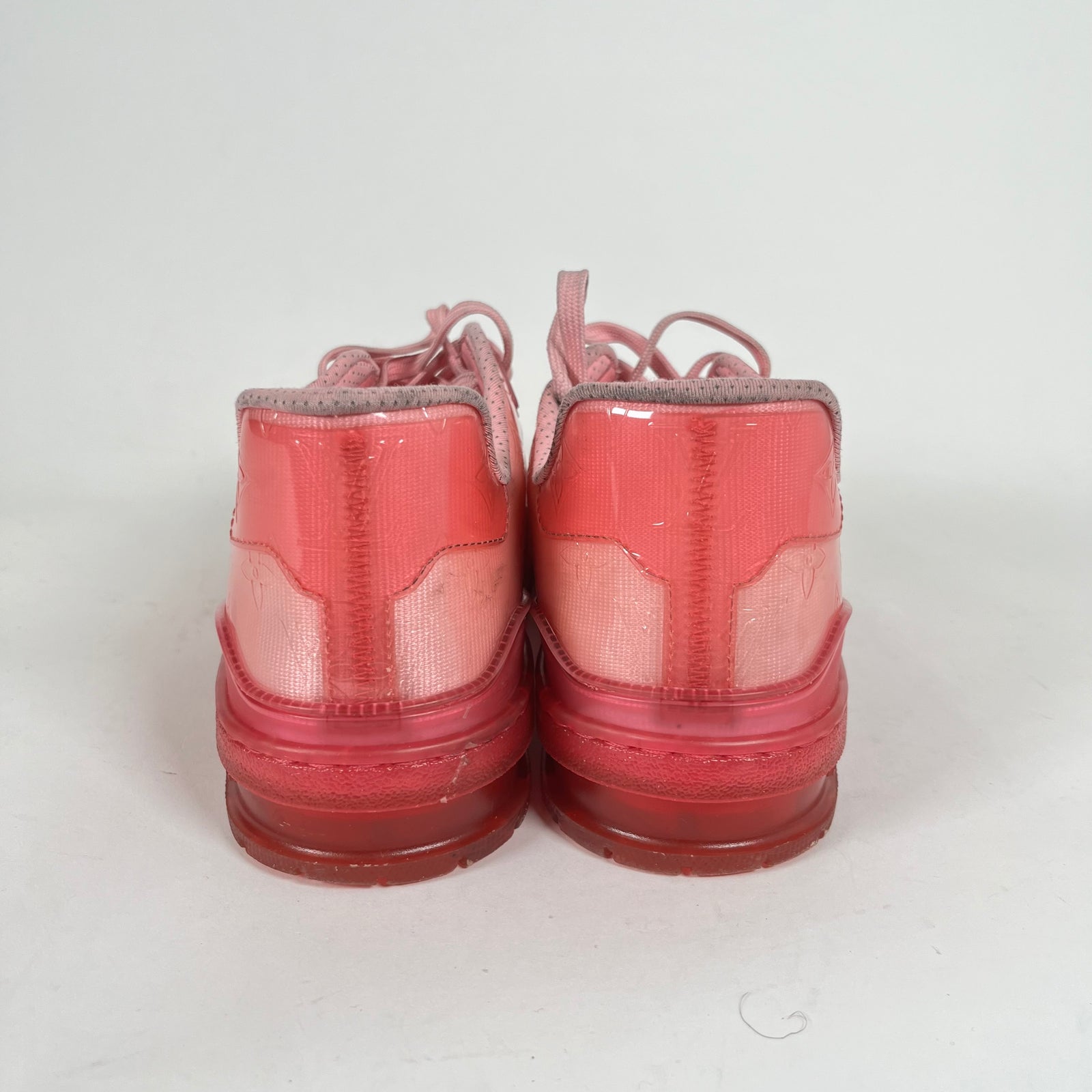 Louis Vuitton Pink Transparent Trainers LV 7.5