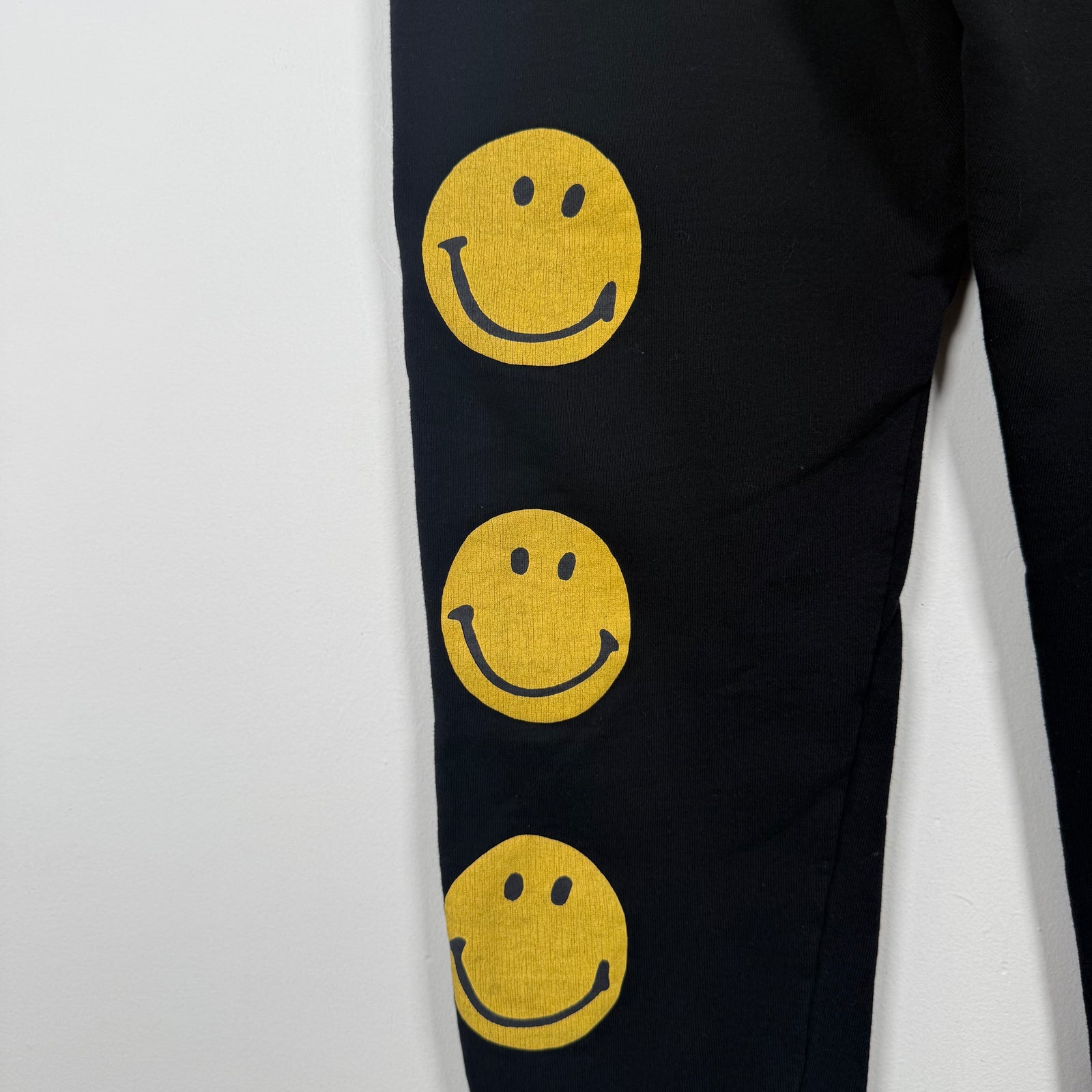 Kapital Black Smiley Face Sweatpants Size 3