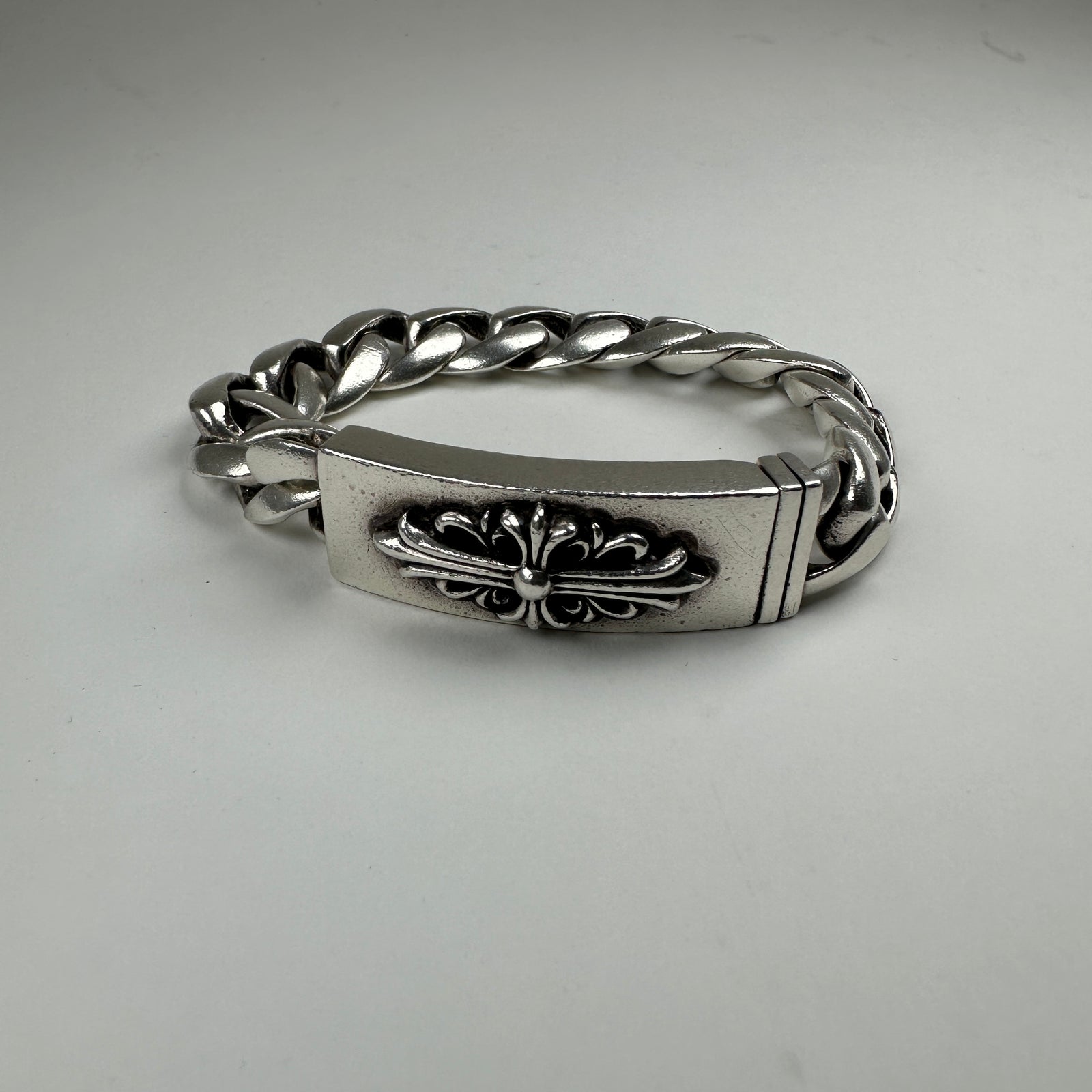 Chrome Hearts Floral Cross ID Bracelet