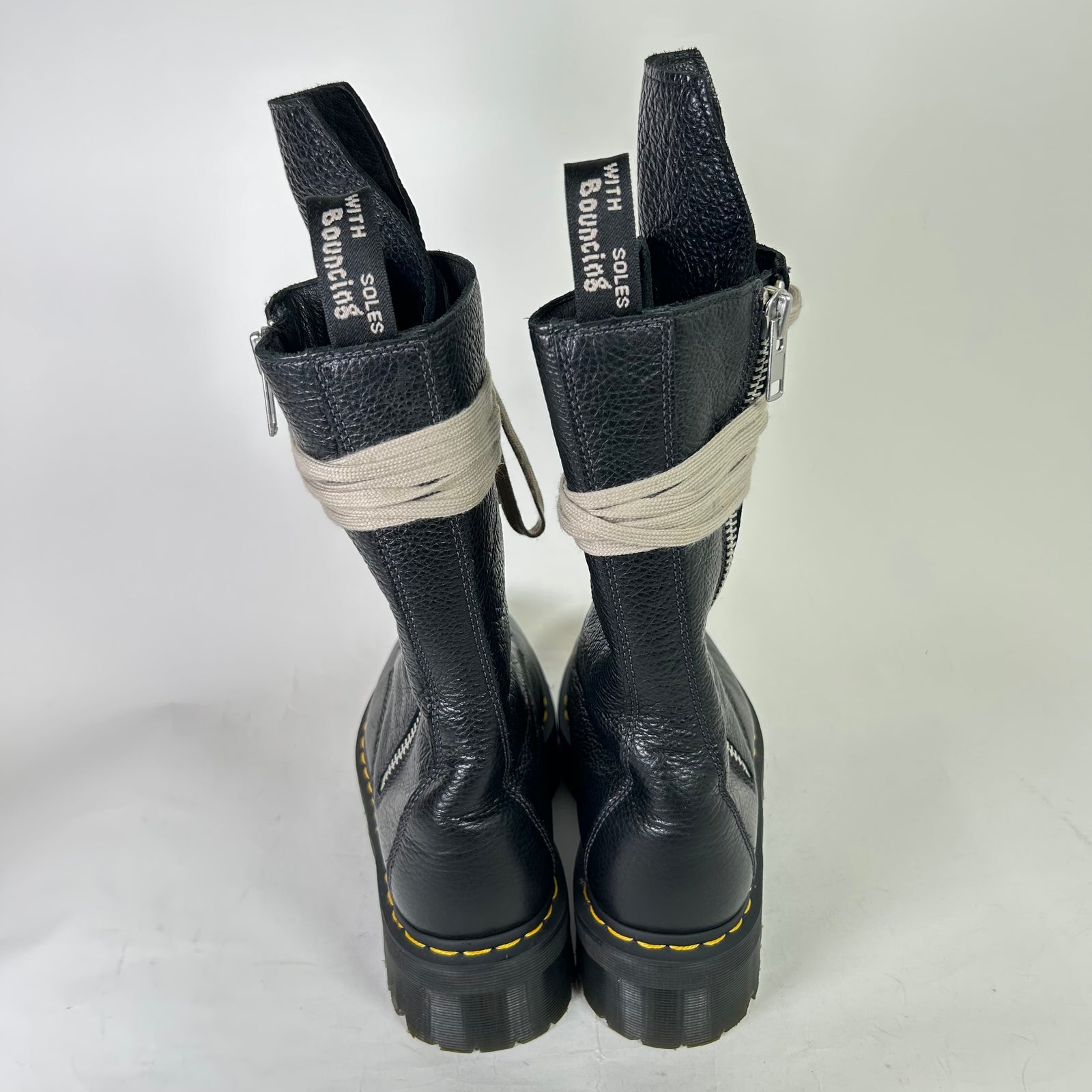 Rick Owens x Dr Martens 1918 Leather Platform Boots