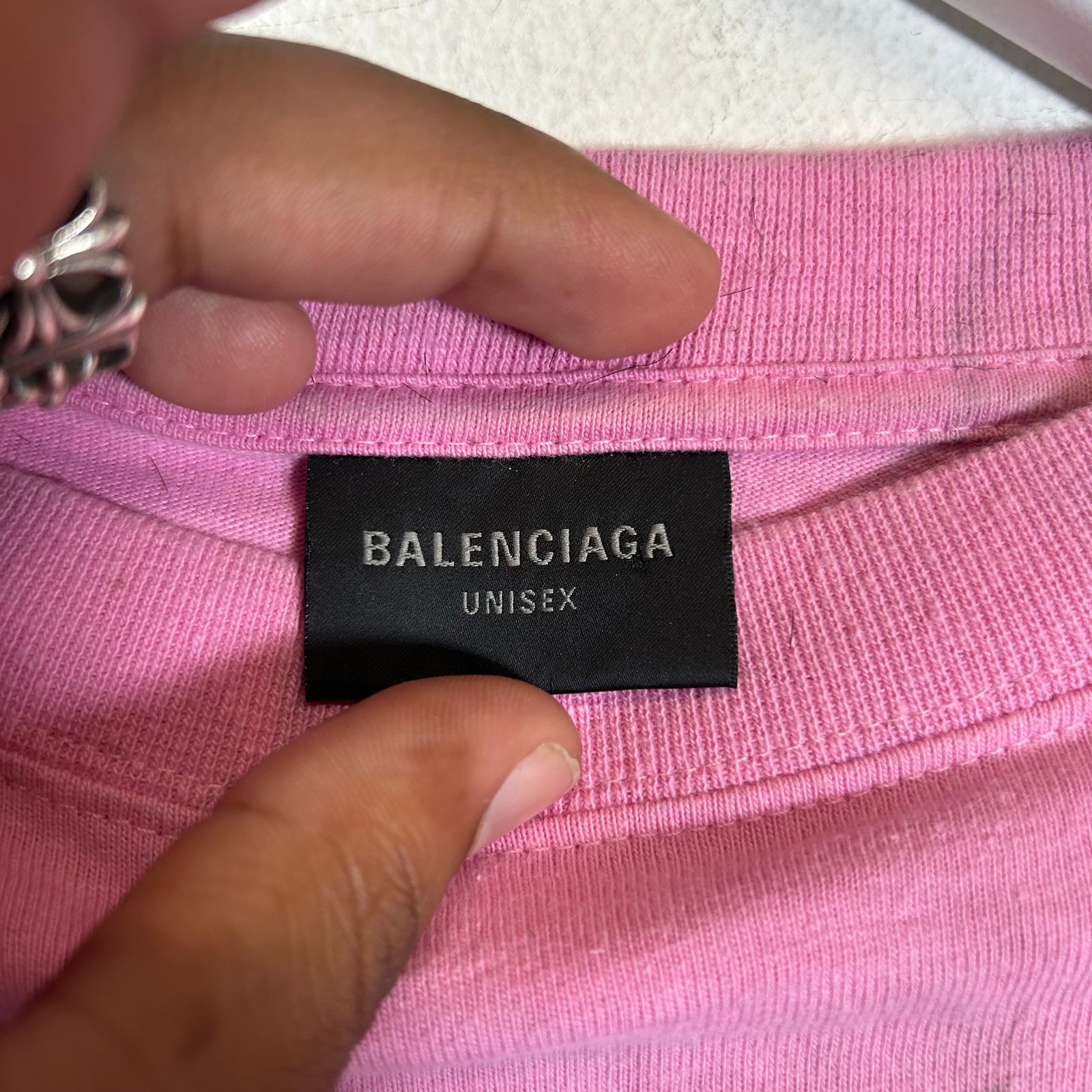 Balenciaga Pink DIY Metal Longsleeve Size 2