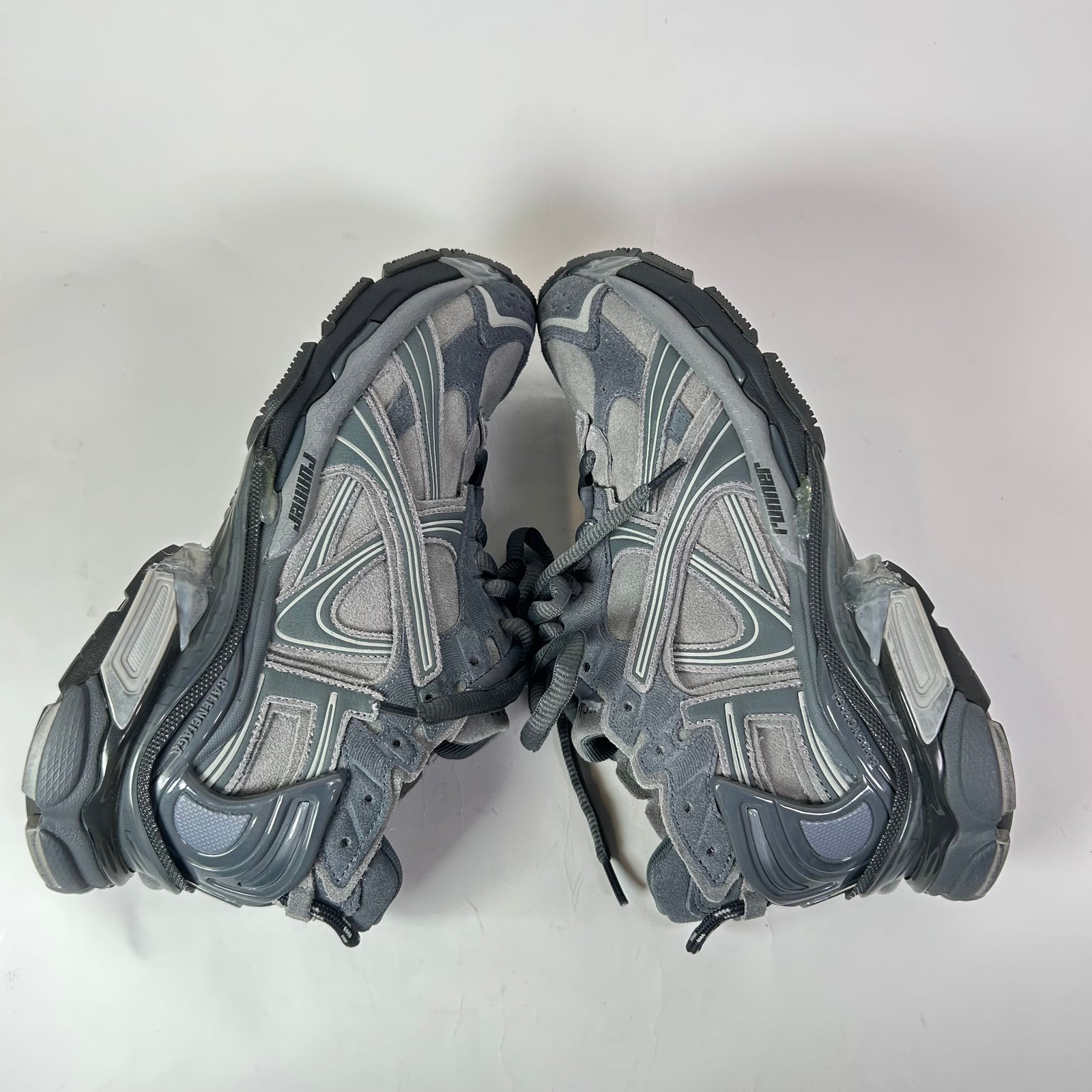 Balenciaga Grey Suede Runners