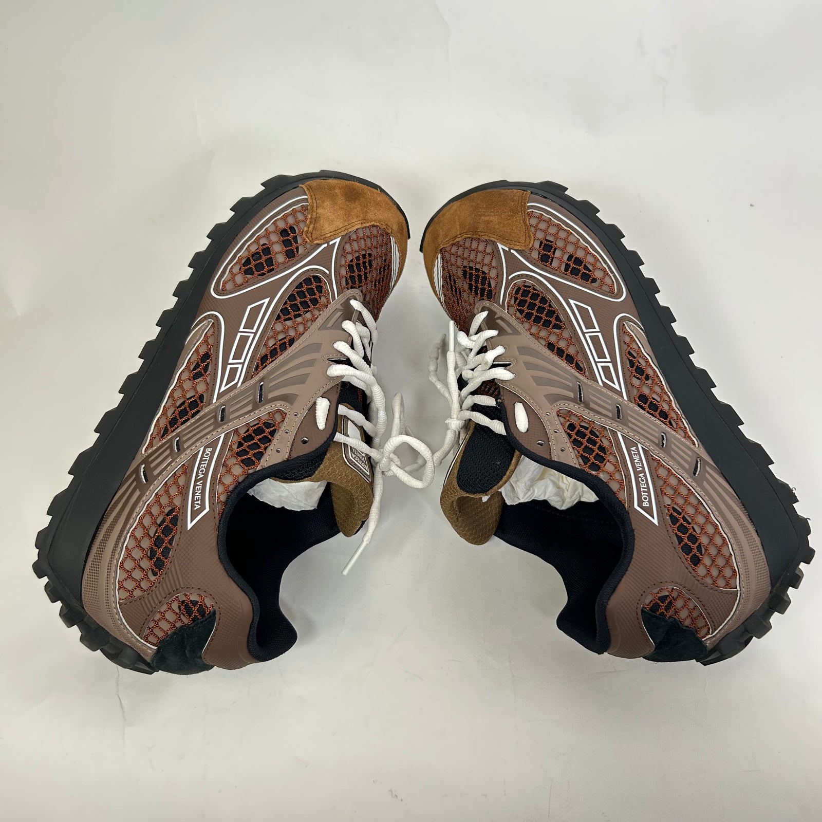 Bottega Veneta Pinecone ‘Star Anise’ Suede Orbit Sneakers Size 46