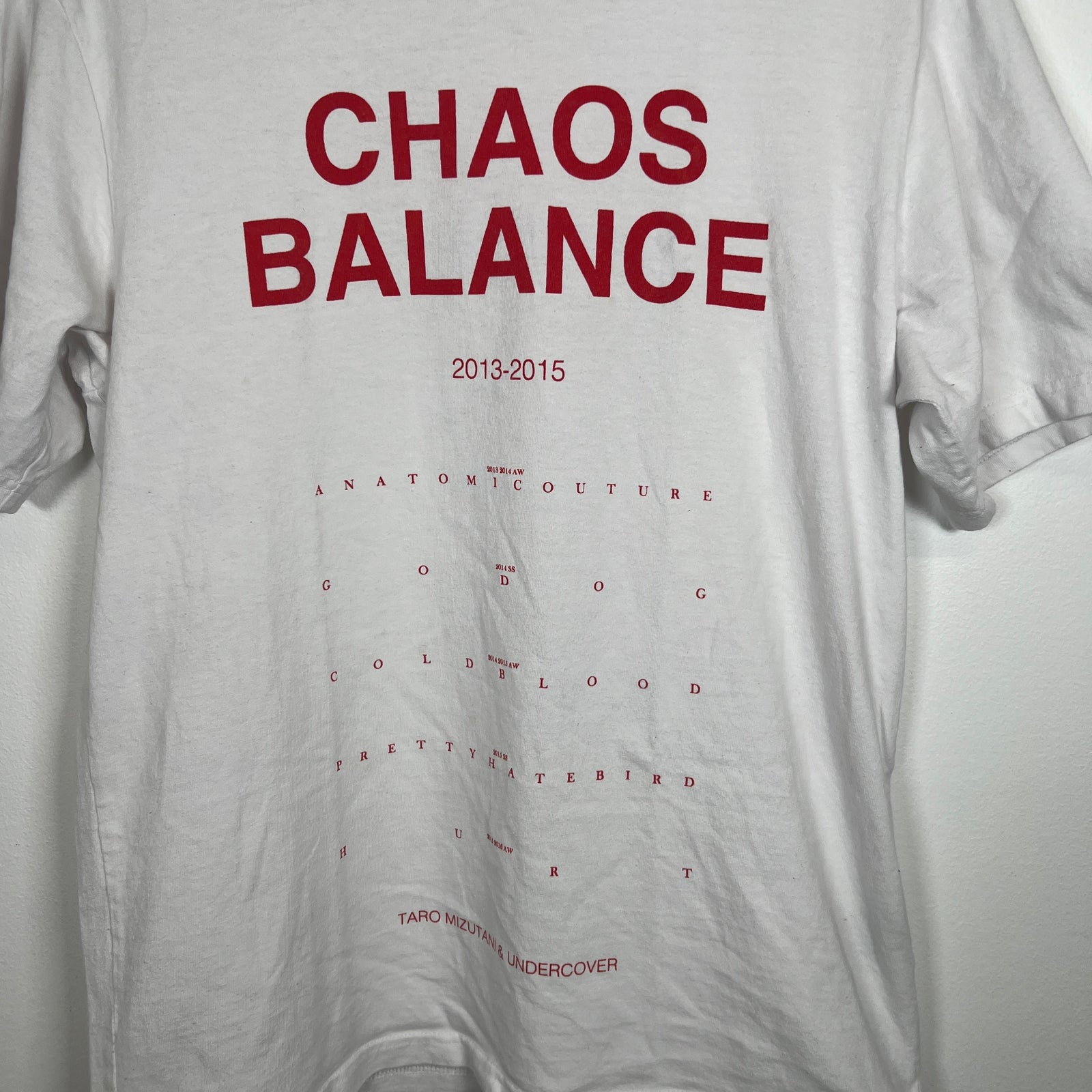 Undercover 'Chaos Balance' T-Shirt Size 3