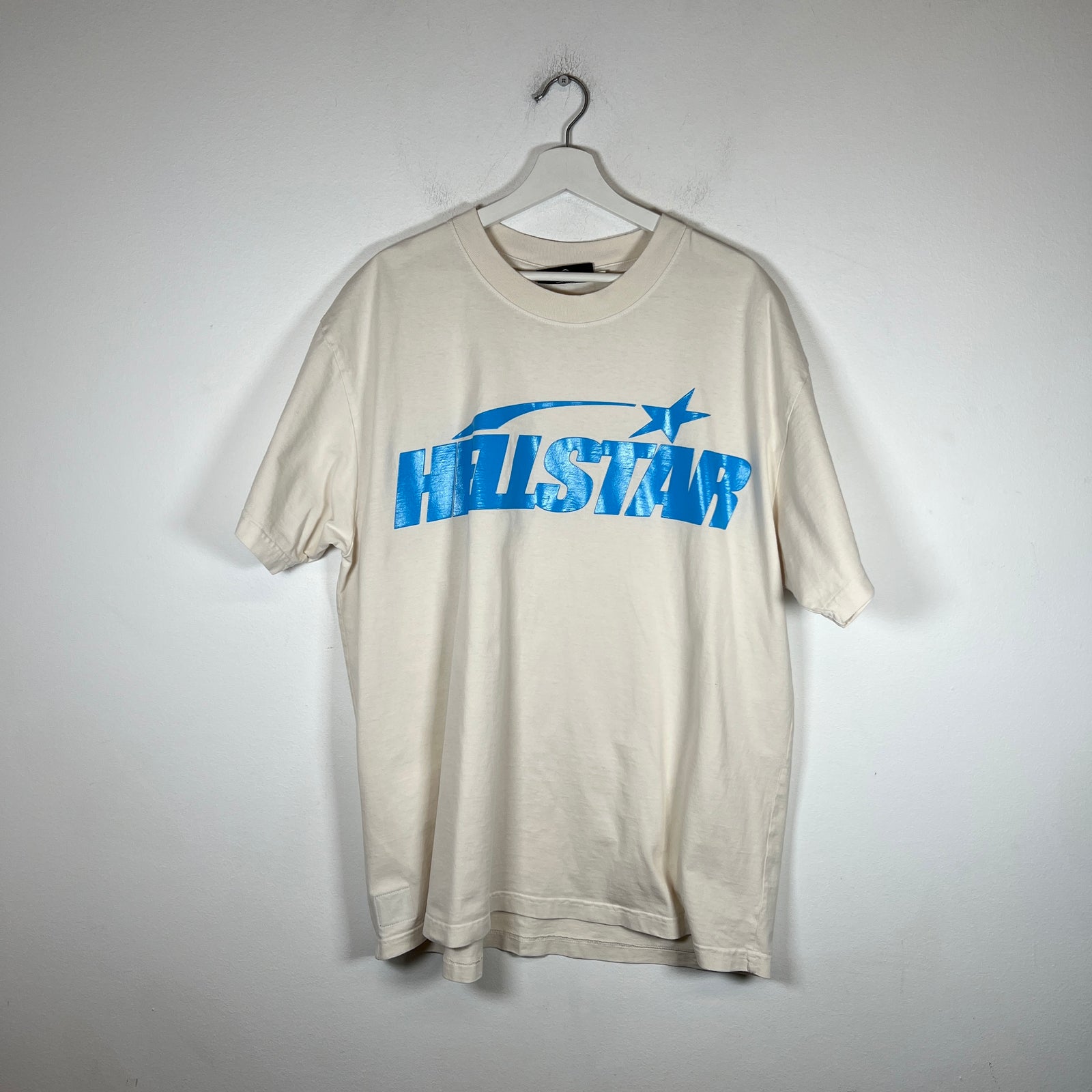 Hellstar Blue/Cream Logo T-shirt Size XL
