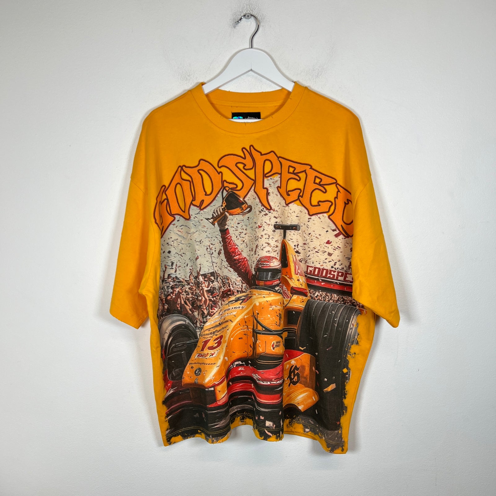 Godspeed Yellow F1 Finishline T-Shirt Size XL