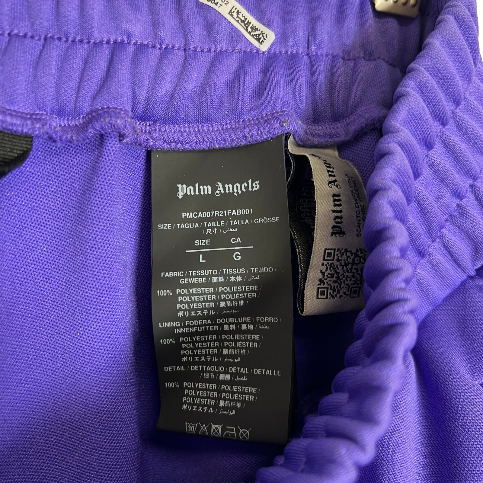 Palm Angels Purple Track Pants Sz L