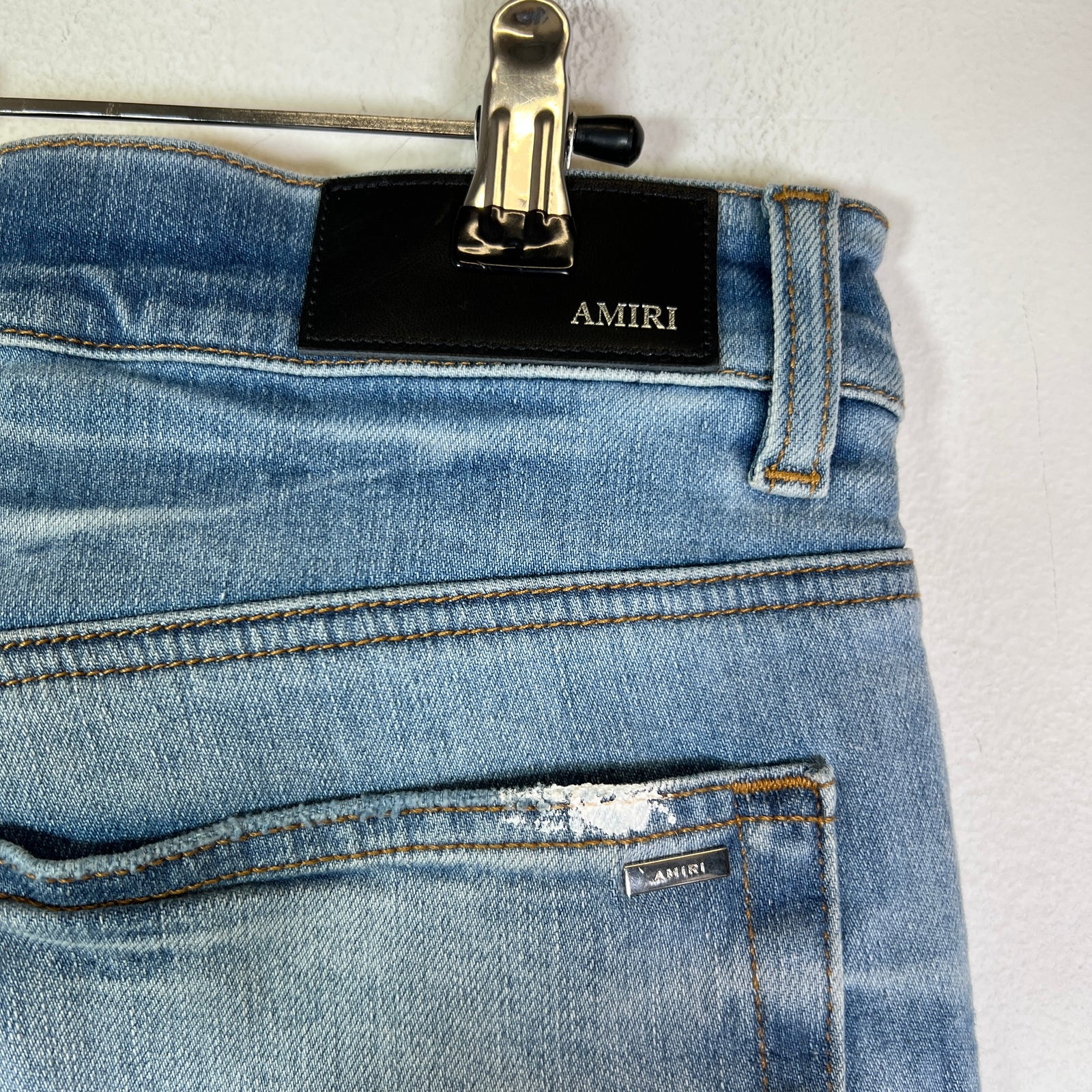 Amiri Faded Indigo Painter Denim MX1 Jeans