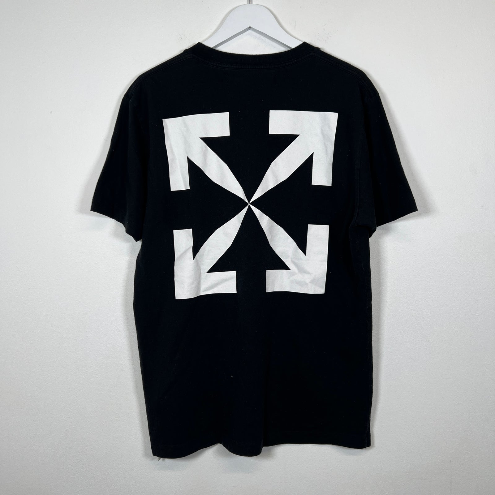 Off White Black Skeleton Tee Size L