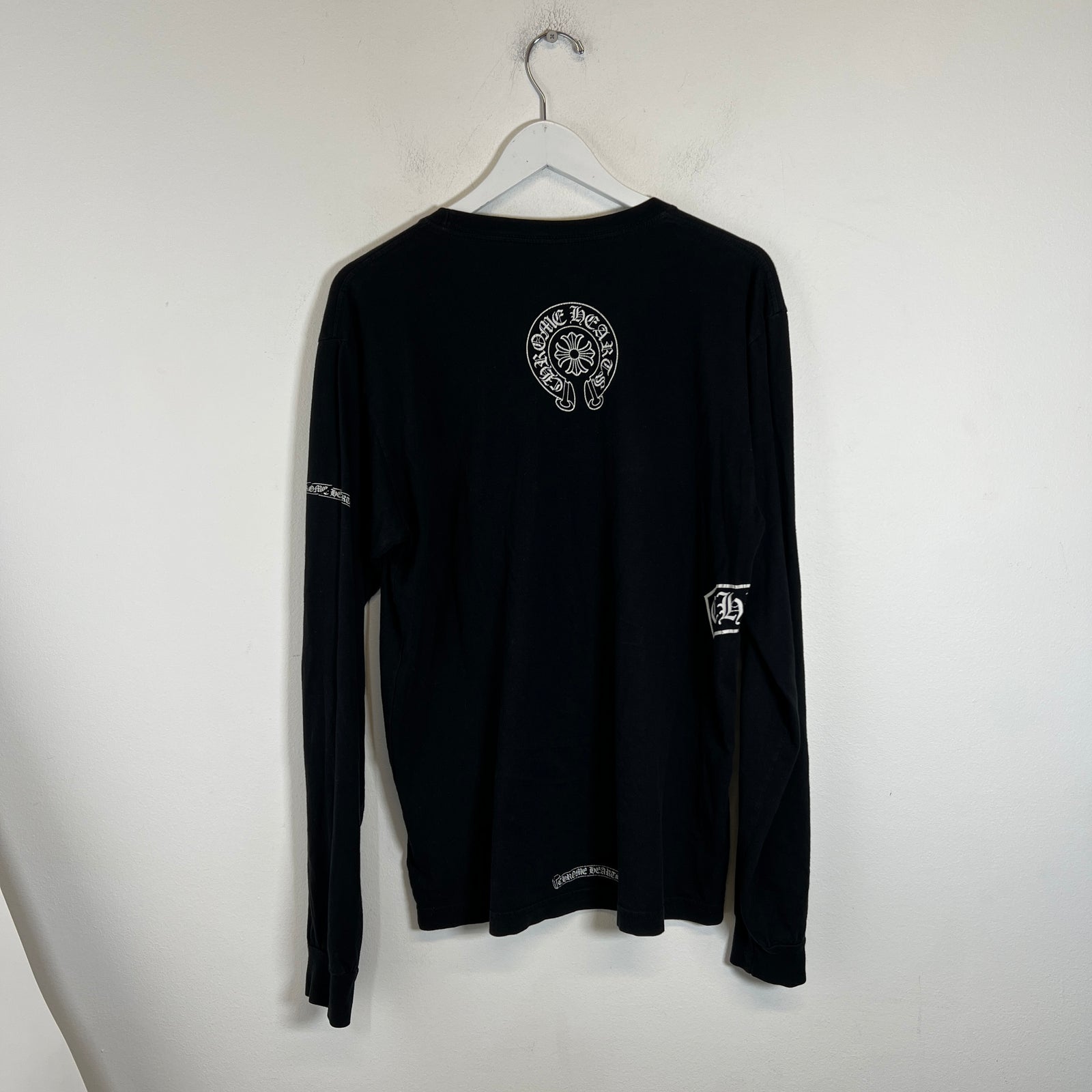 Chrome Hearts Black T-Bar Logo Longsleeve Size L