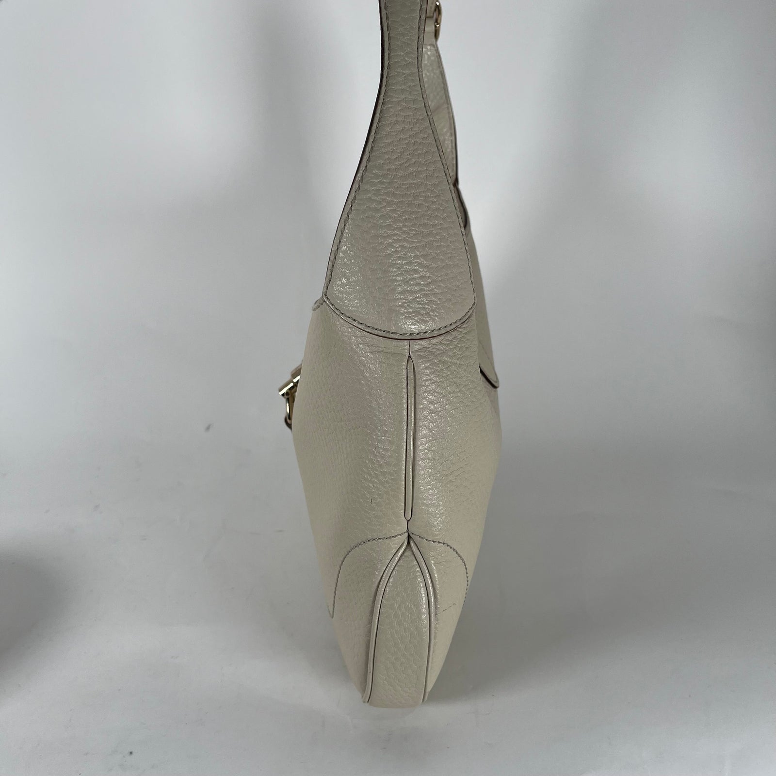 Gucci Vintage Cream Leather Hobo Jackie