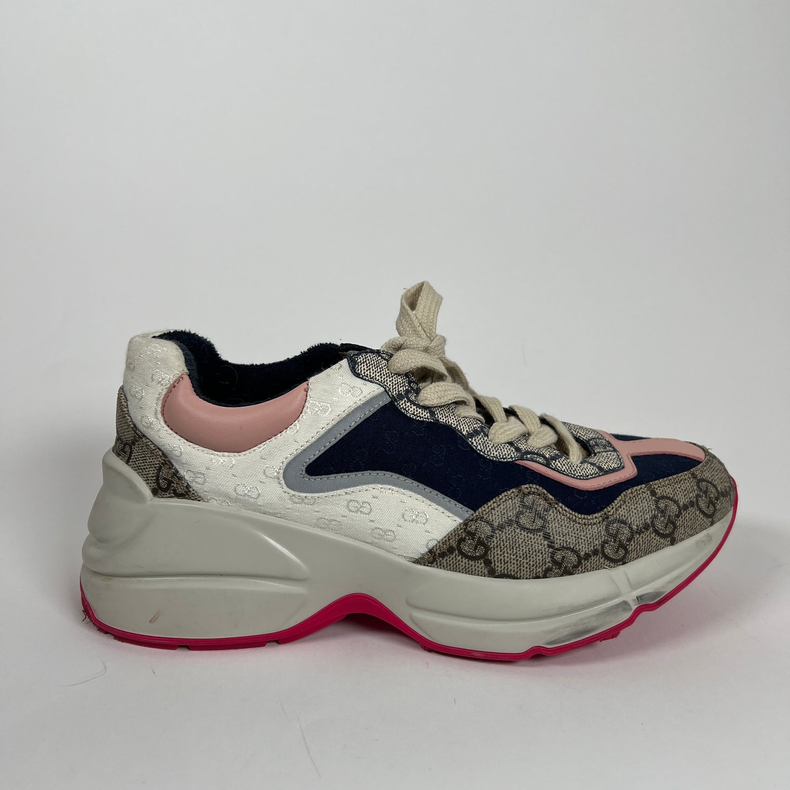 Gucci Multi Color GG Rhyton Sneaker Size 36
